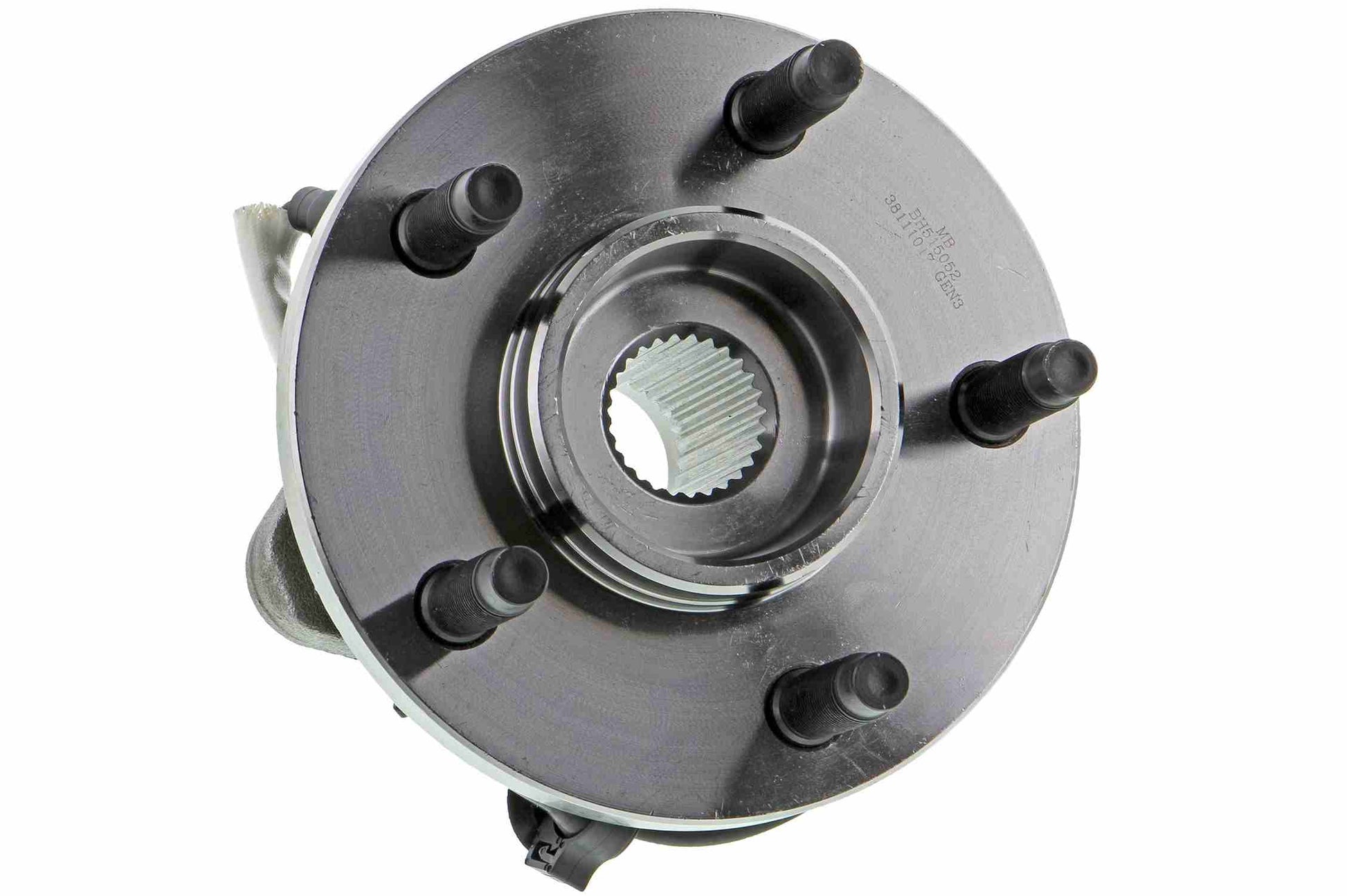 Back View of Front Wheel Bearing and Hub Assembly MEVOTECH H515003