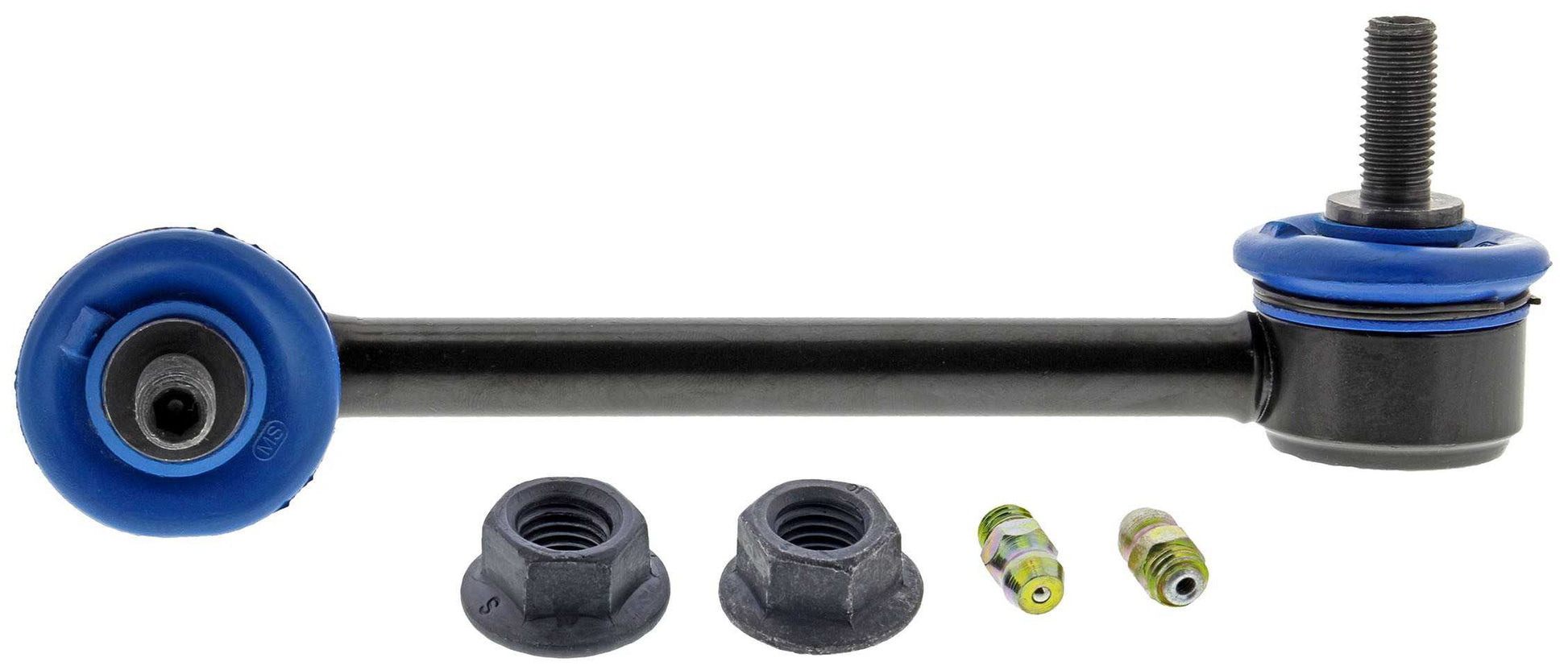 Front View of Rear Left Suspension Stabilizer Bar Link Kit MEVOTECH MK80251