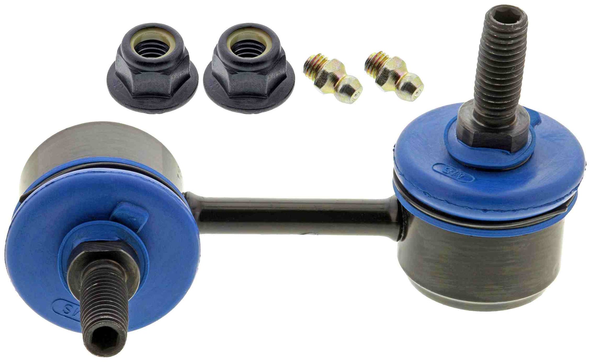 Front View of Rear Suspension Stabilizer Bar Link Kit MEVOTECH MS25811