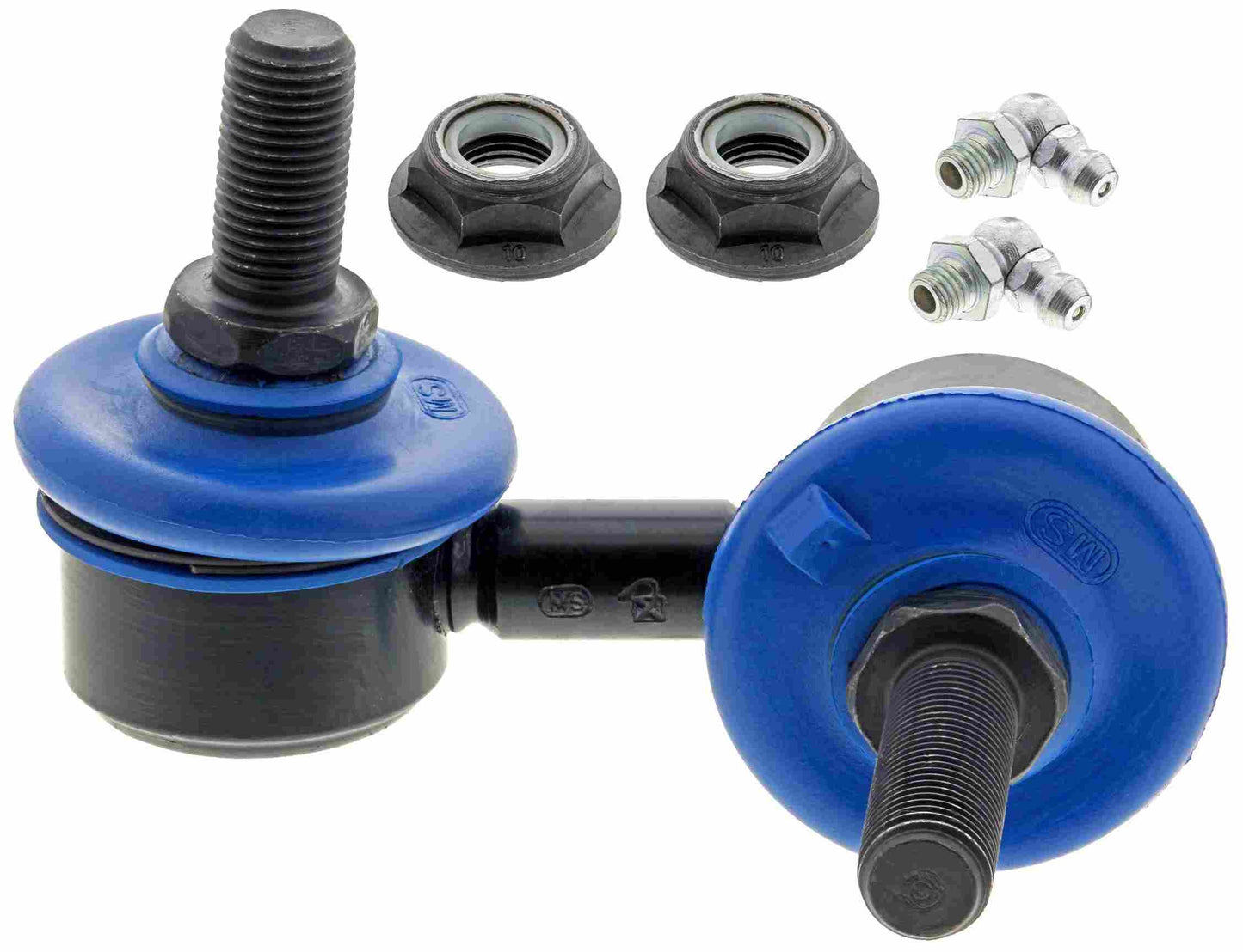 Front View of Front Right Suspension Stabilizer Bar Link Kit MEVOTECH MS30864