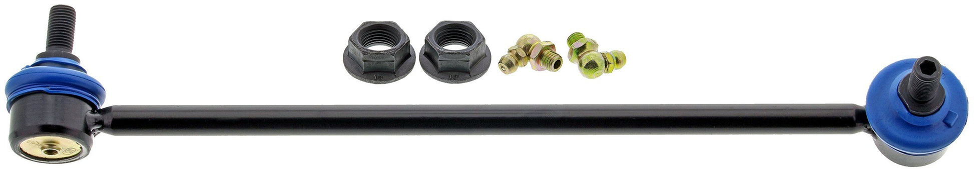 Front View of Front Right Suspension Stabilizer Bar Link Kit MEVOTECH MS90876