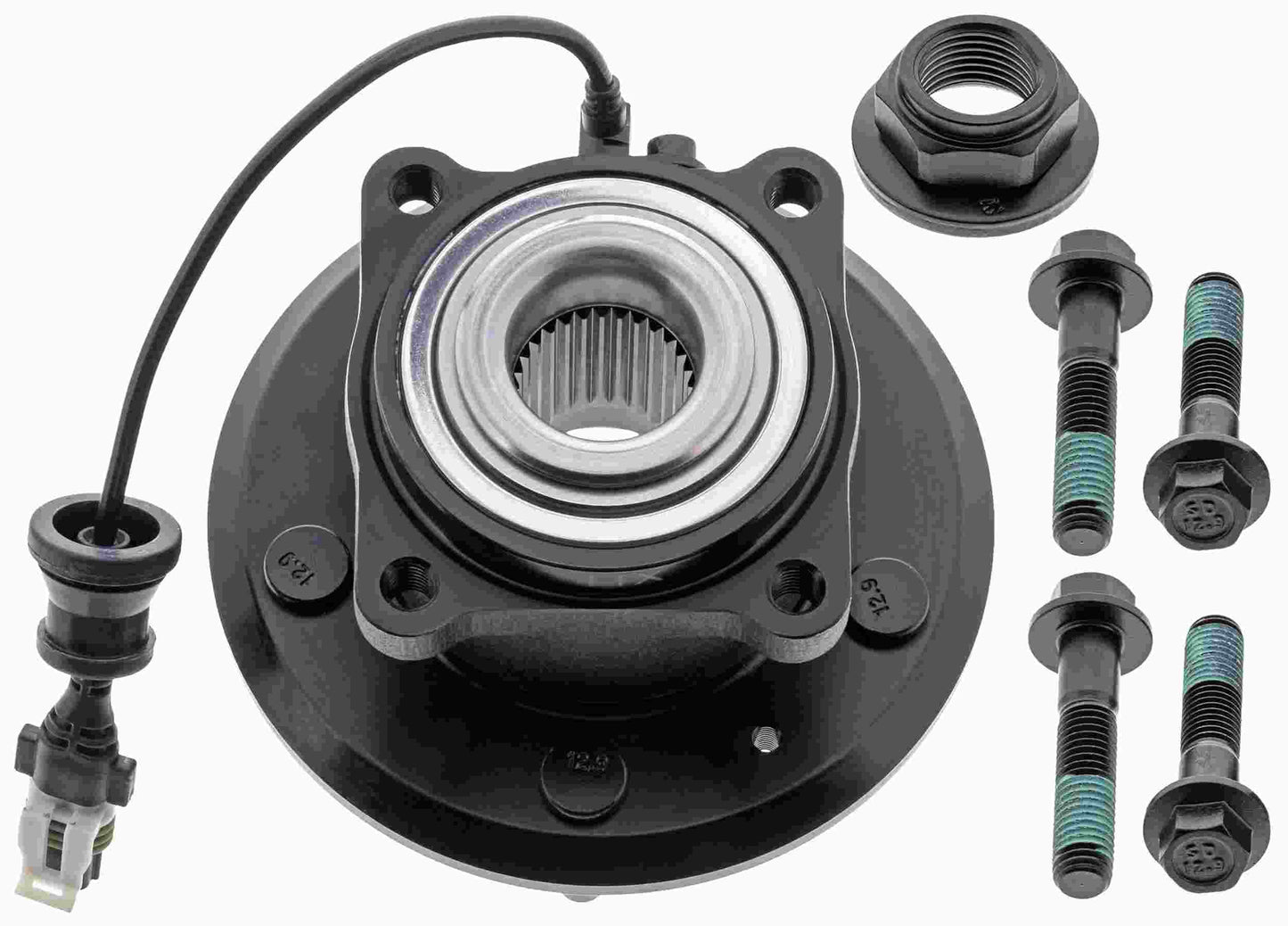 Front View of Rear Wheel Bearing and Hub Assembly MEVOTECH TXF512358