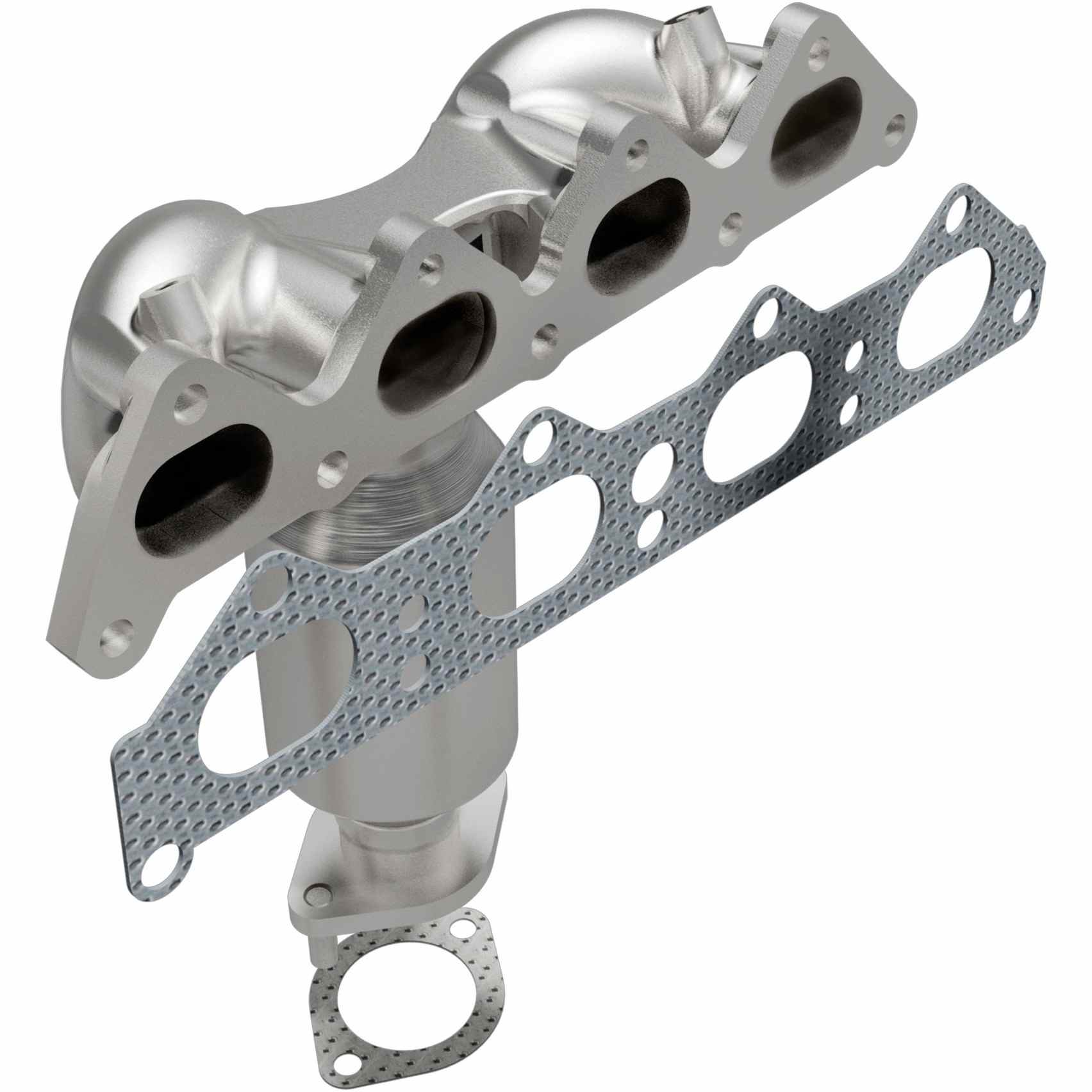 Front View of Catalytic Converter with Integrated Exhaust Manifold MAGNAFLOW 5531330