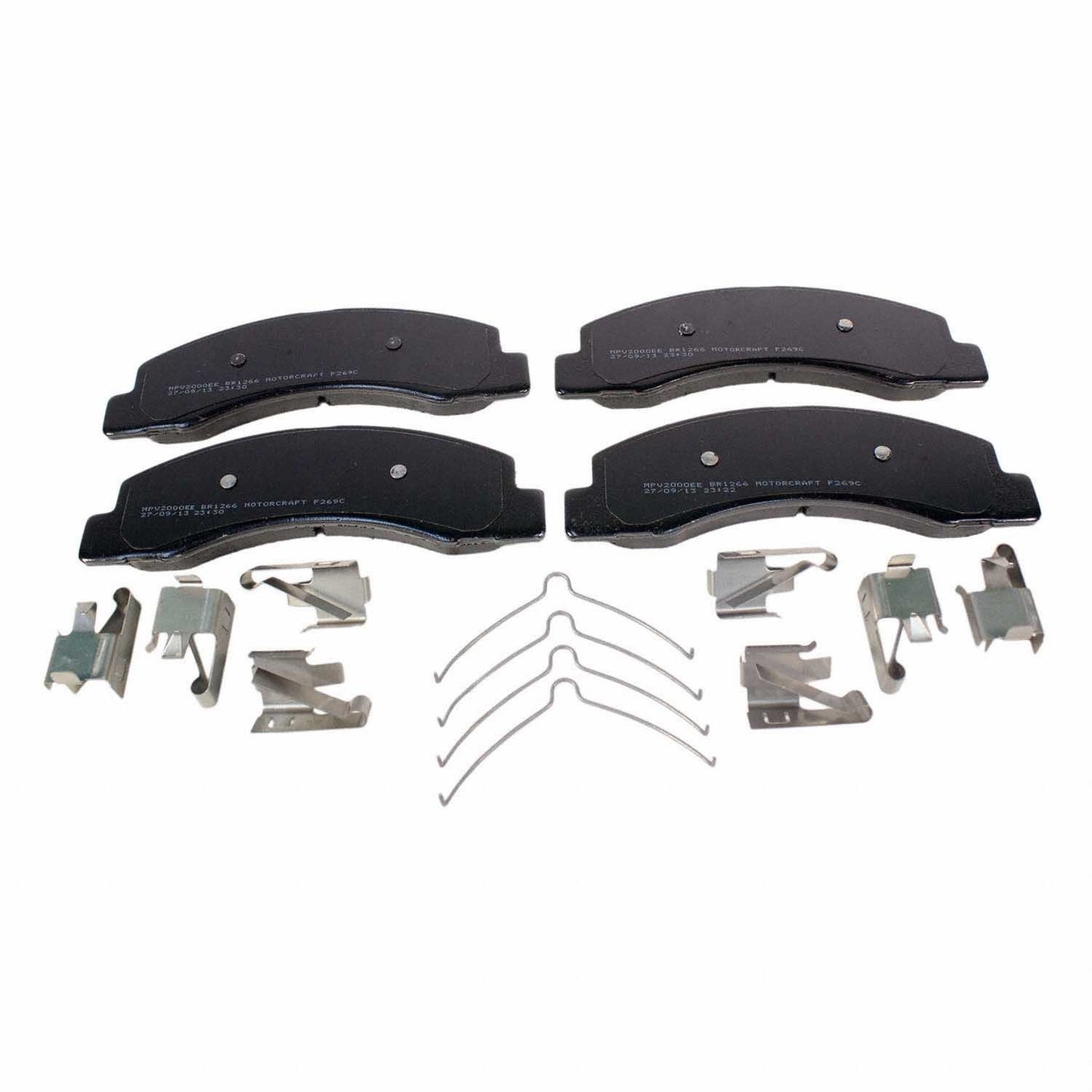 Front View of Disc Brake Pad Set MOTORCRAFT BR1266