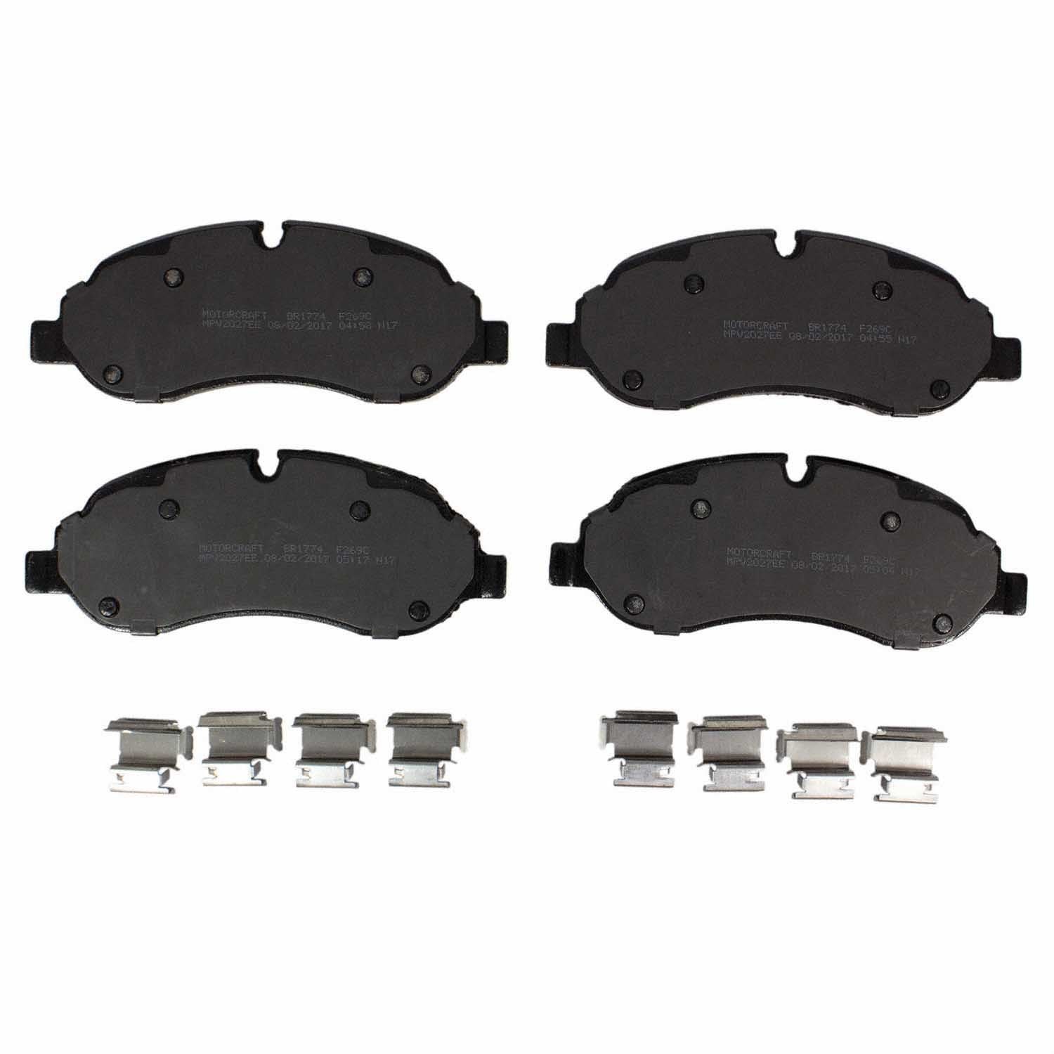 Back View of Brake Pad MOTORCRAFT BR1774