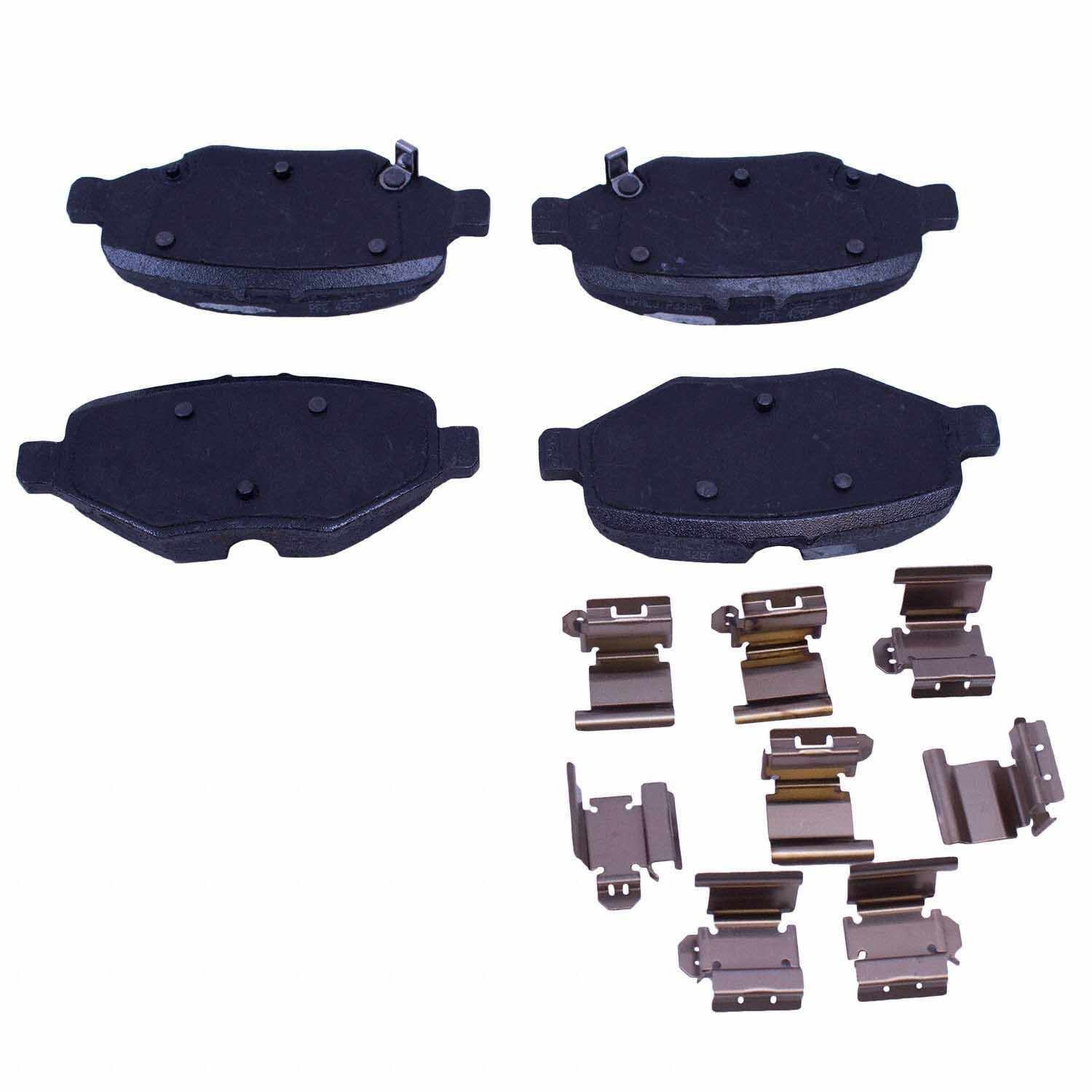 Front View of Brake Pad MOTORCRAFT BRF1383