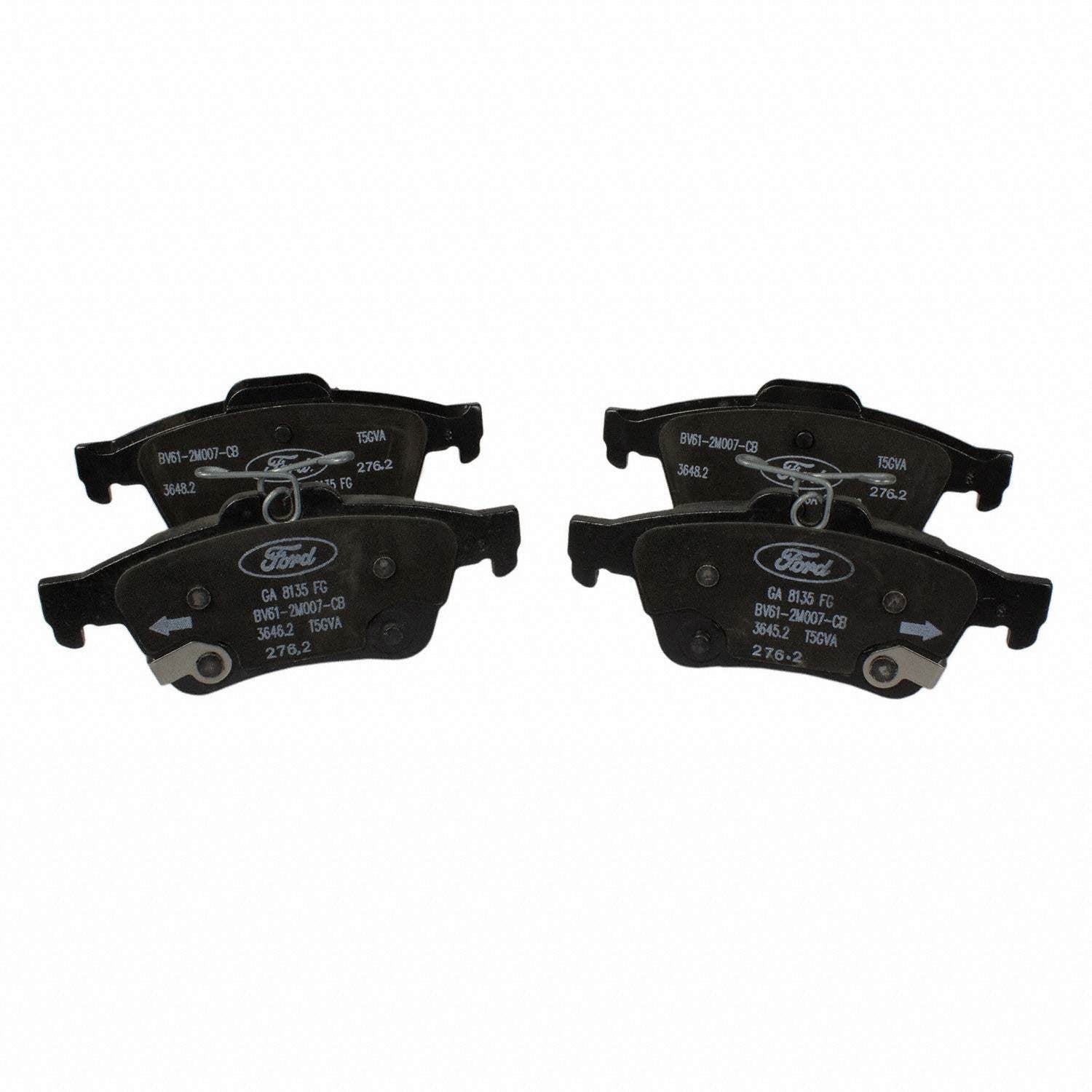 Front View of Brake Pad MOTORCRAFT BRF26E