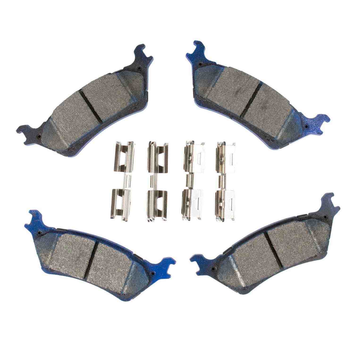 Front View of Brake Pad MOTORCRAFT BRSD1602