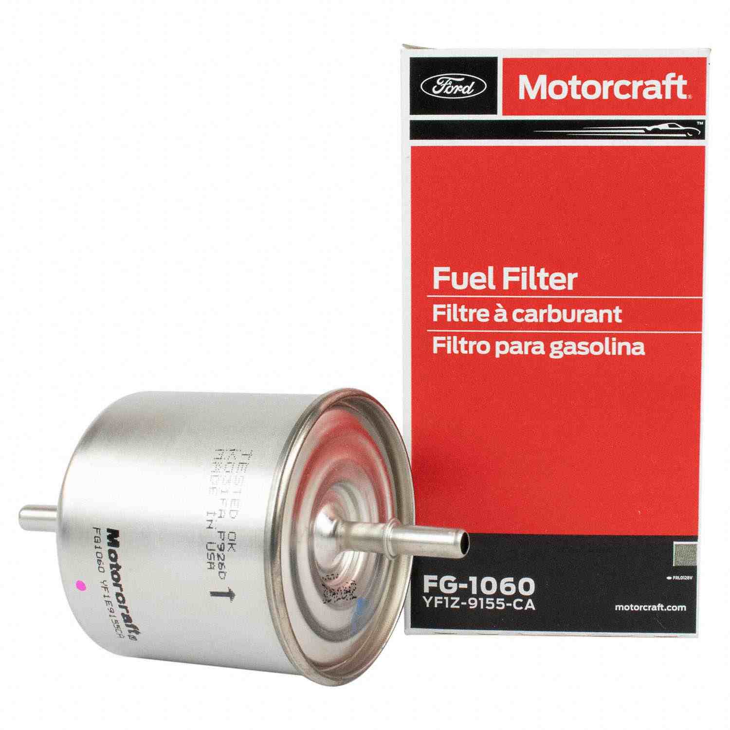 Angle View of Fuel Filter and Pressure Regulator Assembly MOTORCRAFT FG1060