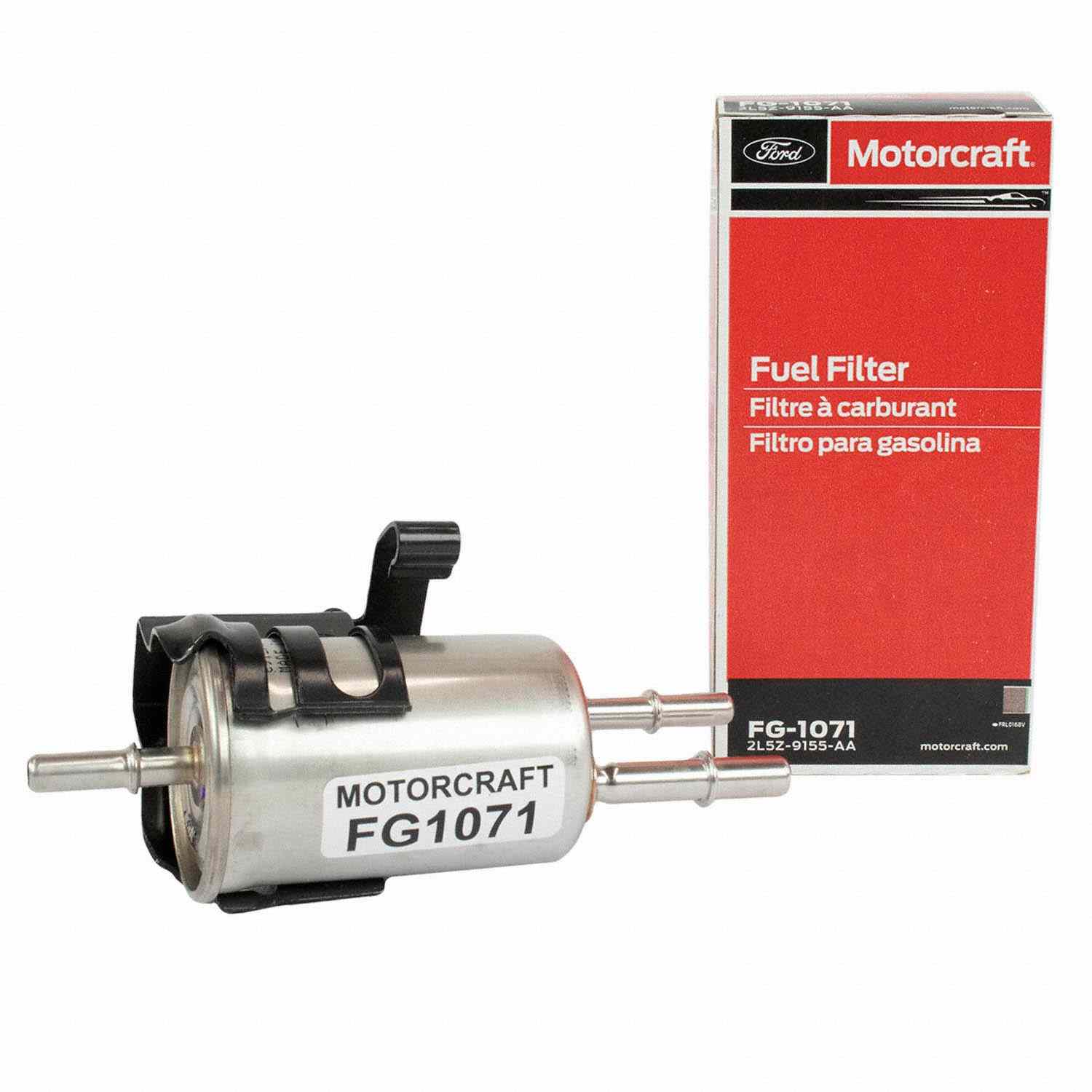 Angle View of Fuel Filter and Pressure Regulator Assembly MOTORCRAFT FG1071