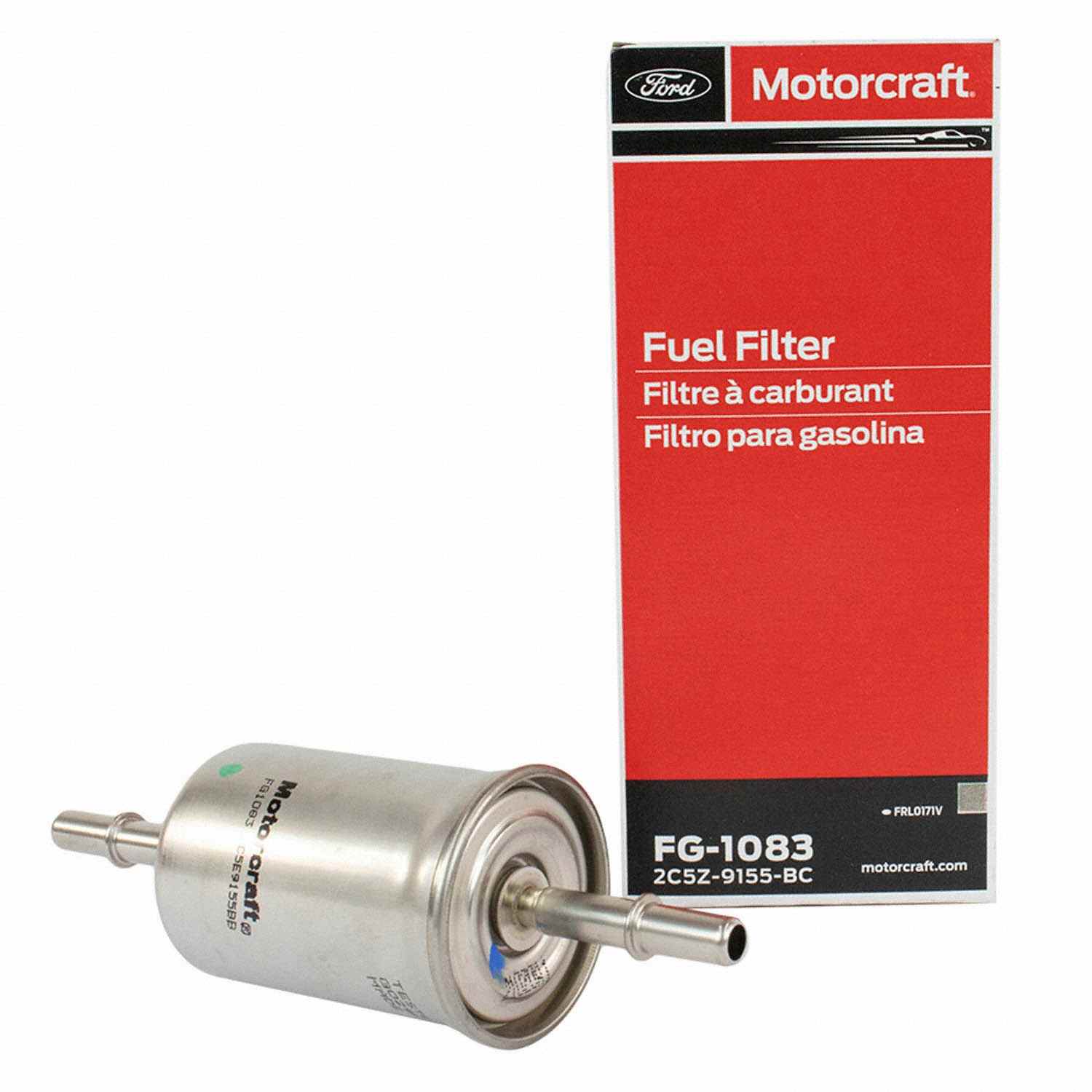 Angle View of Fuel Filter and Pressure Regulator Assembly MOTORCRAFT FG1083