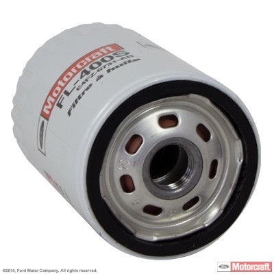 Back View of Engine Oil Filter MOTORCRAFT FL400S