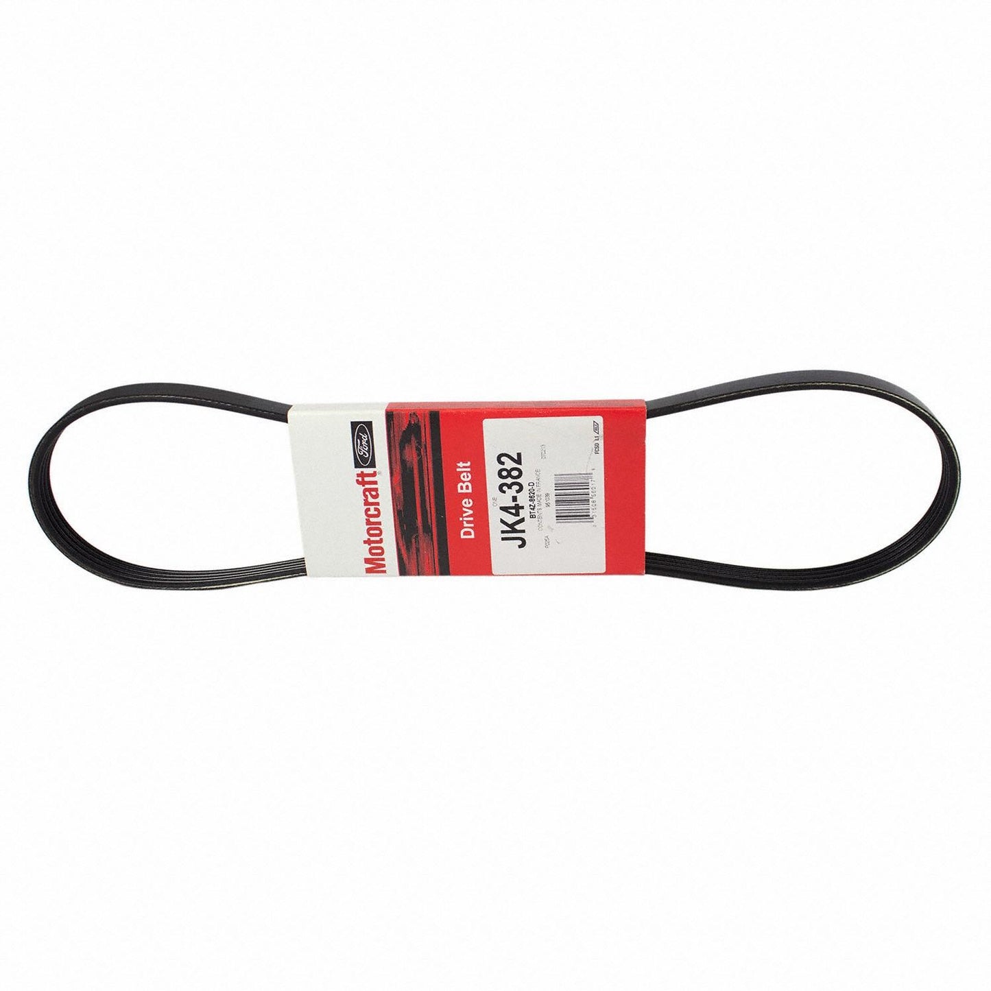 Front View of Accessory Drive Belt MOTORCRAFT JK4382