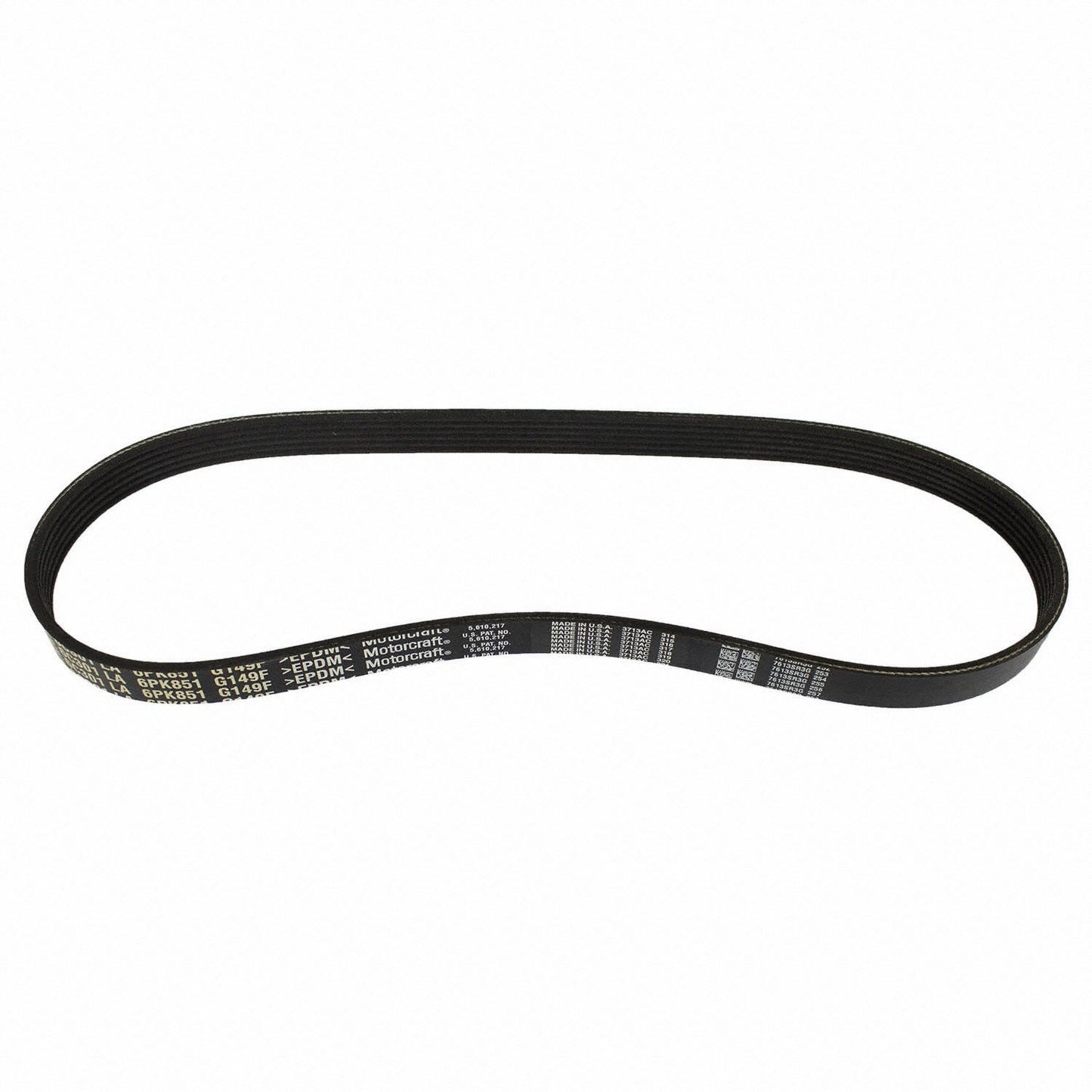 Angle View of Accessory Drive Belt MOTORCRAFT JK6342B