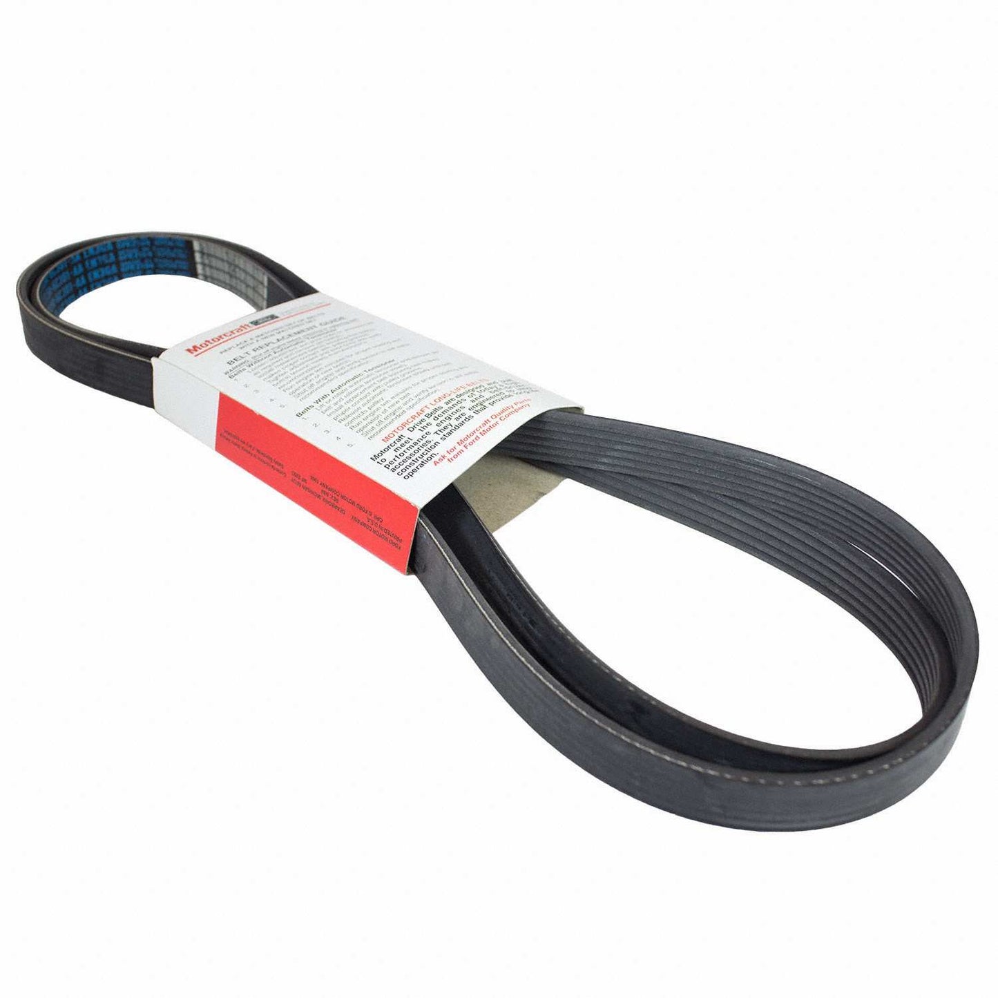 Back View of Accessory Drive Belt MOTORCRAFT JK6834AA