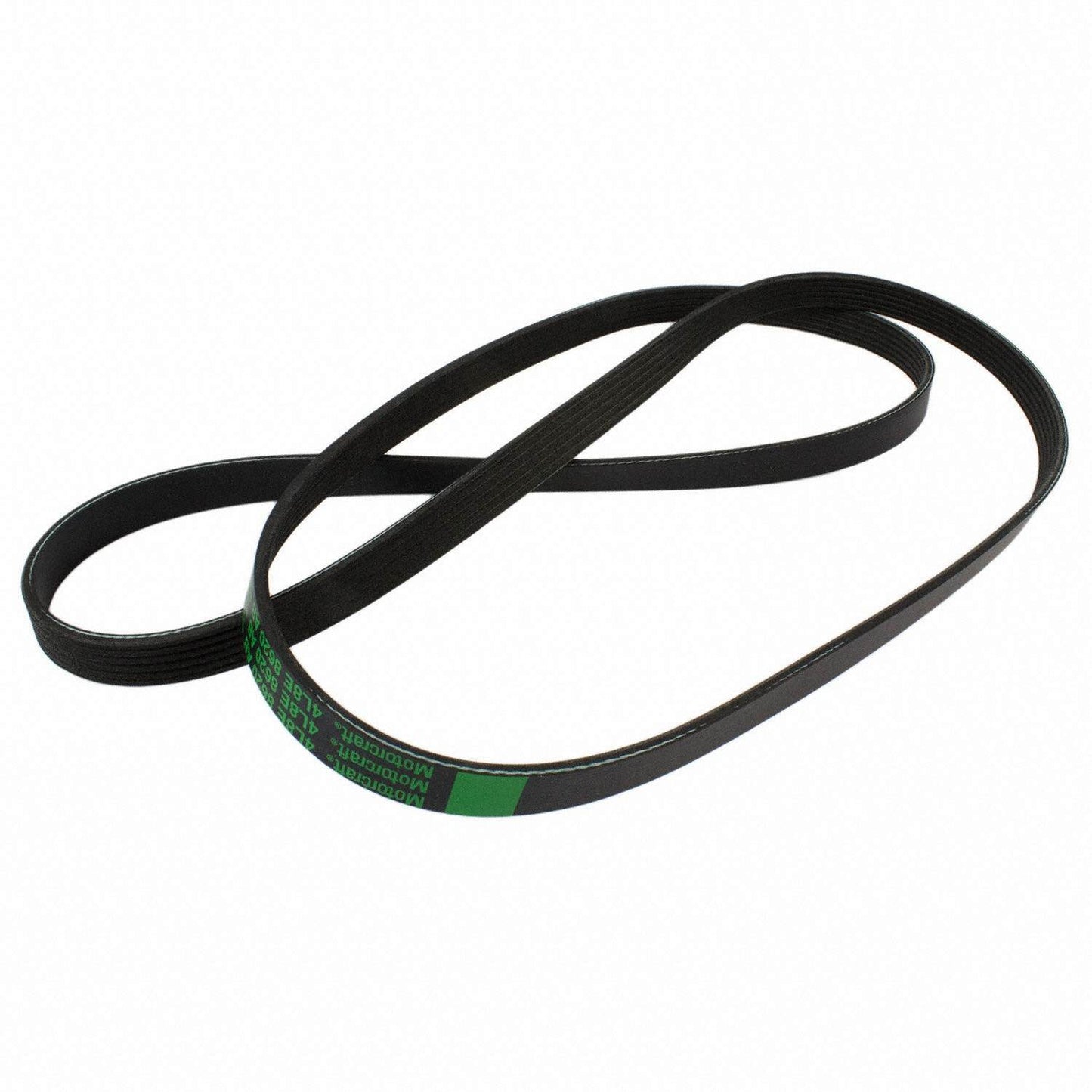 Back View of Accessory Drive Belt MOTORCRAFT JK6844C