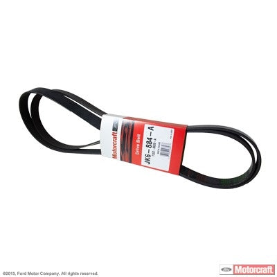 Front View of Accessory Drive Belt MOTORCRAFT JK6884A