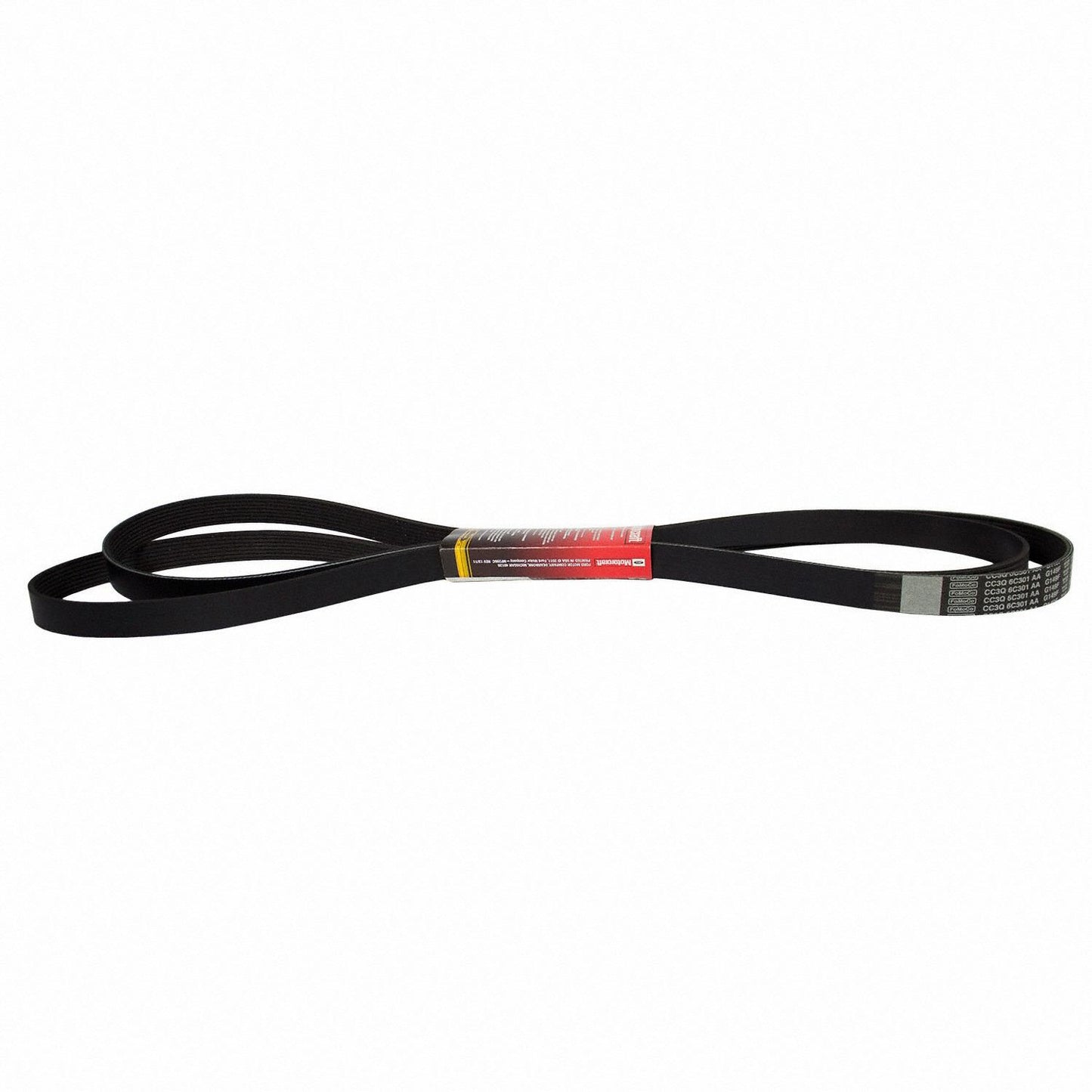 Angle View of Accessory Drive Belt MOTORCRAFT JK81353