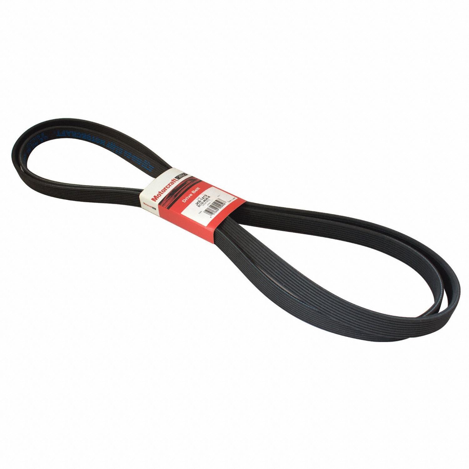 Top View of Accessory Drive Belt MOTORCRAFT JK81413