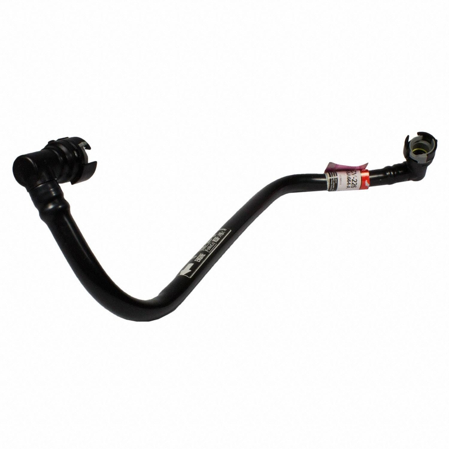 Angle View of Engine Crankcase Breather Hose MOTORCRAFT KCV226