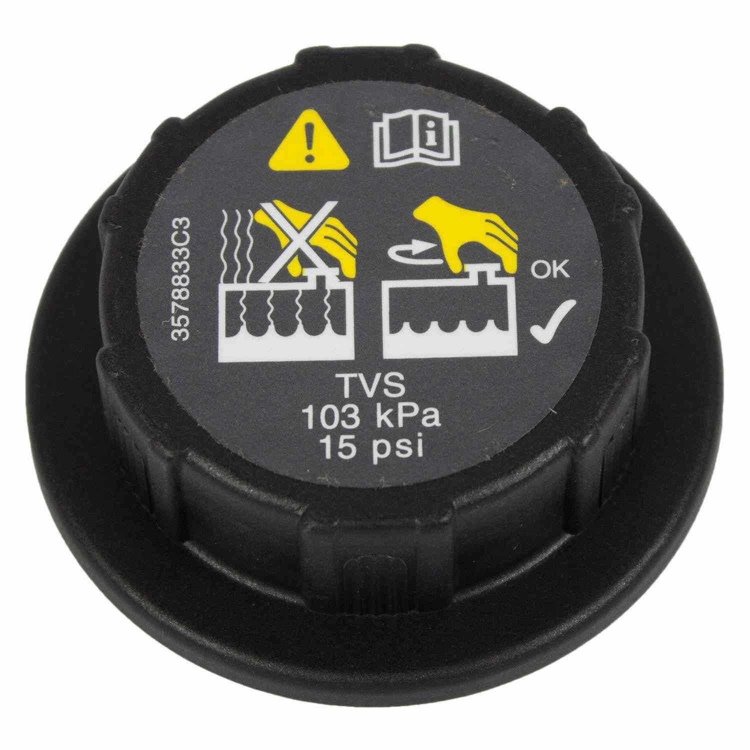 Front View of Engine Coolant Reservoir Cap MOTORCRAFT RS526