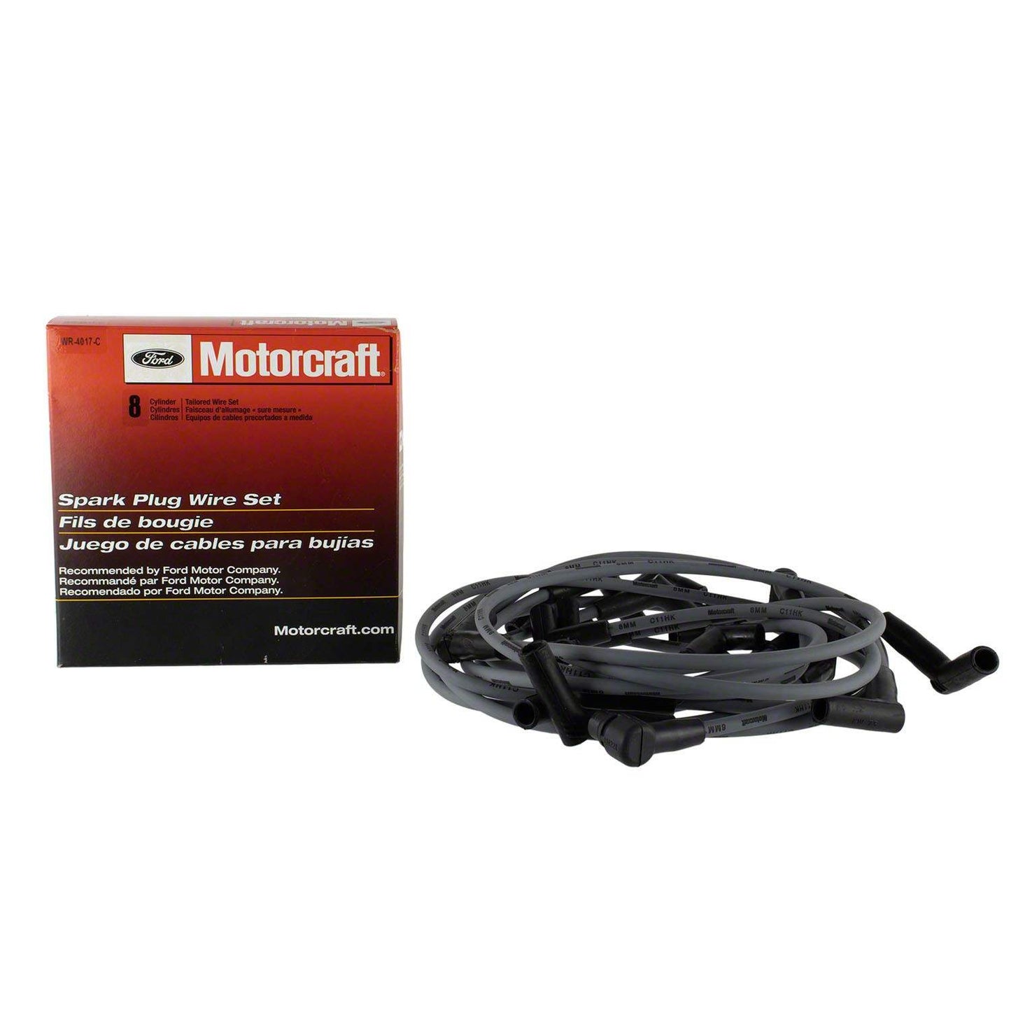 Angle View of Spark Plug Wire Set MOTORCRAFT WR4017C