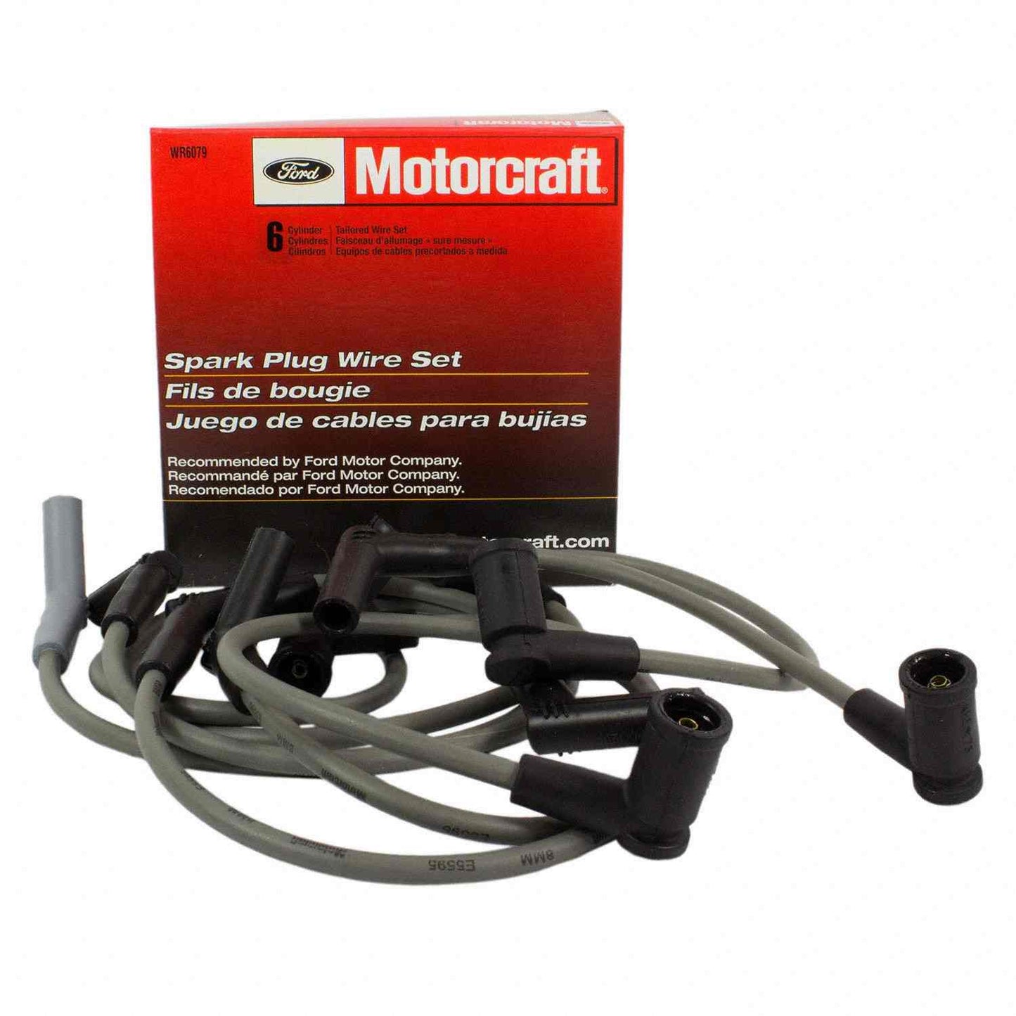 Angle View of Spark Plug Wire Set MOTORCRAFT WR6079