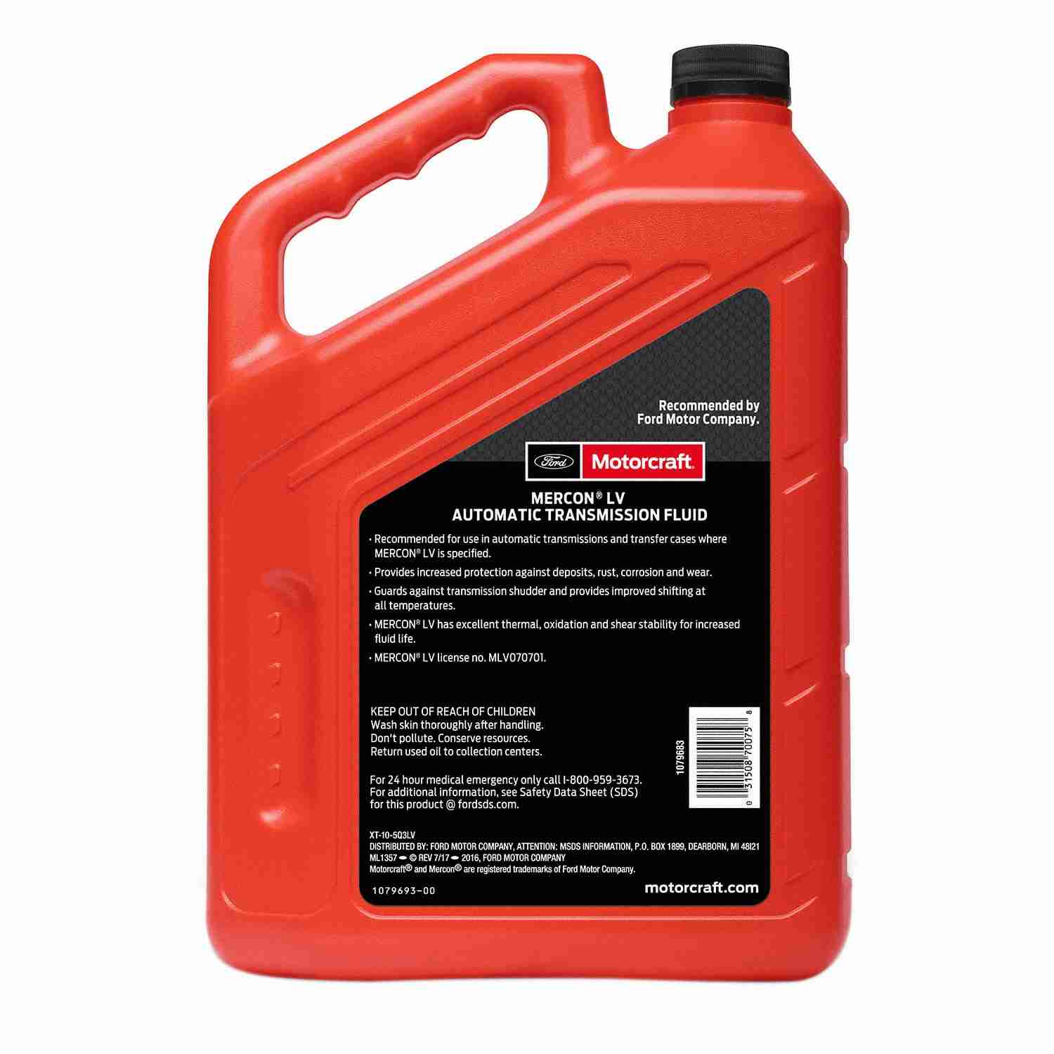 Back View of Automatic Transmission Fluid MOTORCRAFT XT-10-5Q3LV