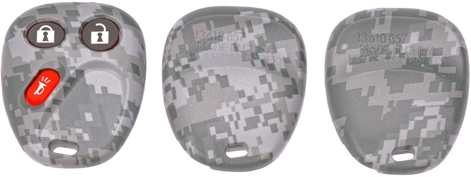 Front View of Keyless Entry Transmitter Cover MOTORMITE 13618GYC