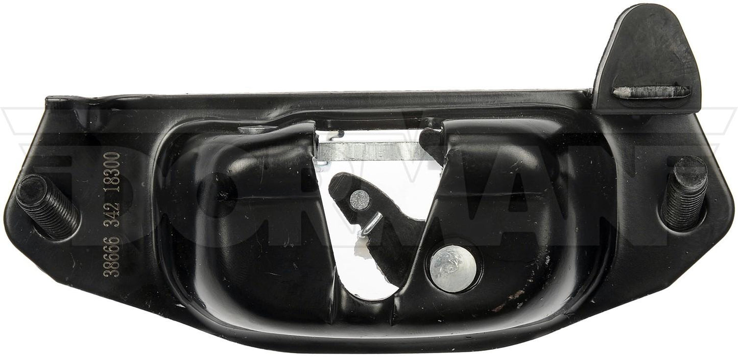 Top View of Left Tailgate Latch MOTORMITE 38666CD