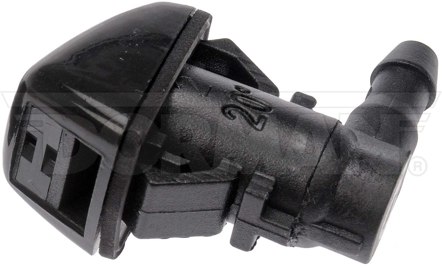 Angle View of Left Windshield Washer Nozzle MOTORMITE 58117