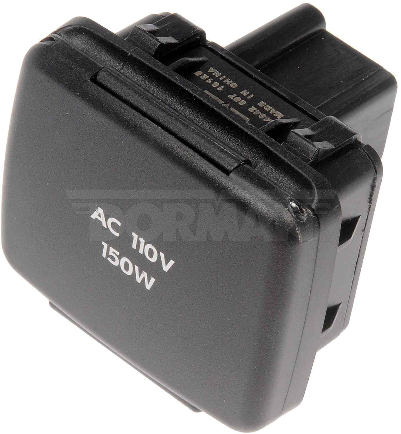Angle View of 110 Volt Accessory Power Outlet MOTORMITE 84942