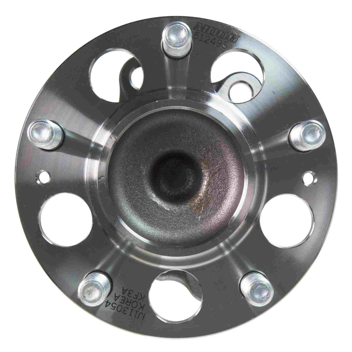 Back View of Rear Wheel Bearing and Hub Assembly MOOG 512495