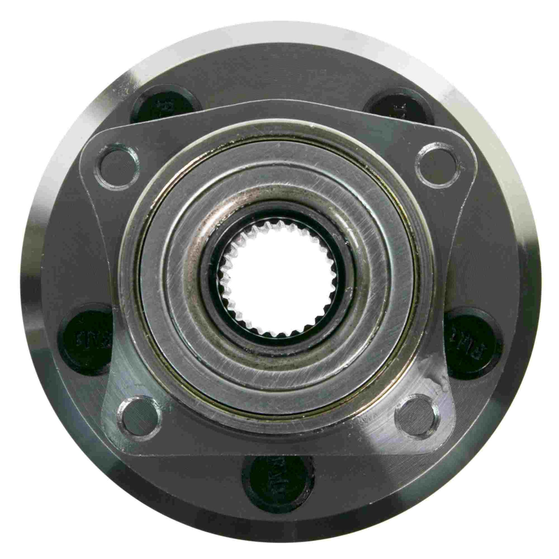 Front View of Rear Wheel Bearing and Hub Assembly MOOG 512512