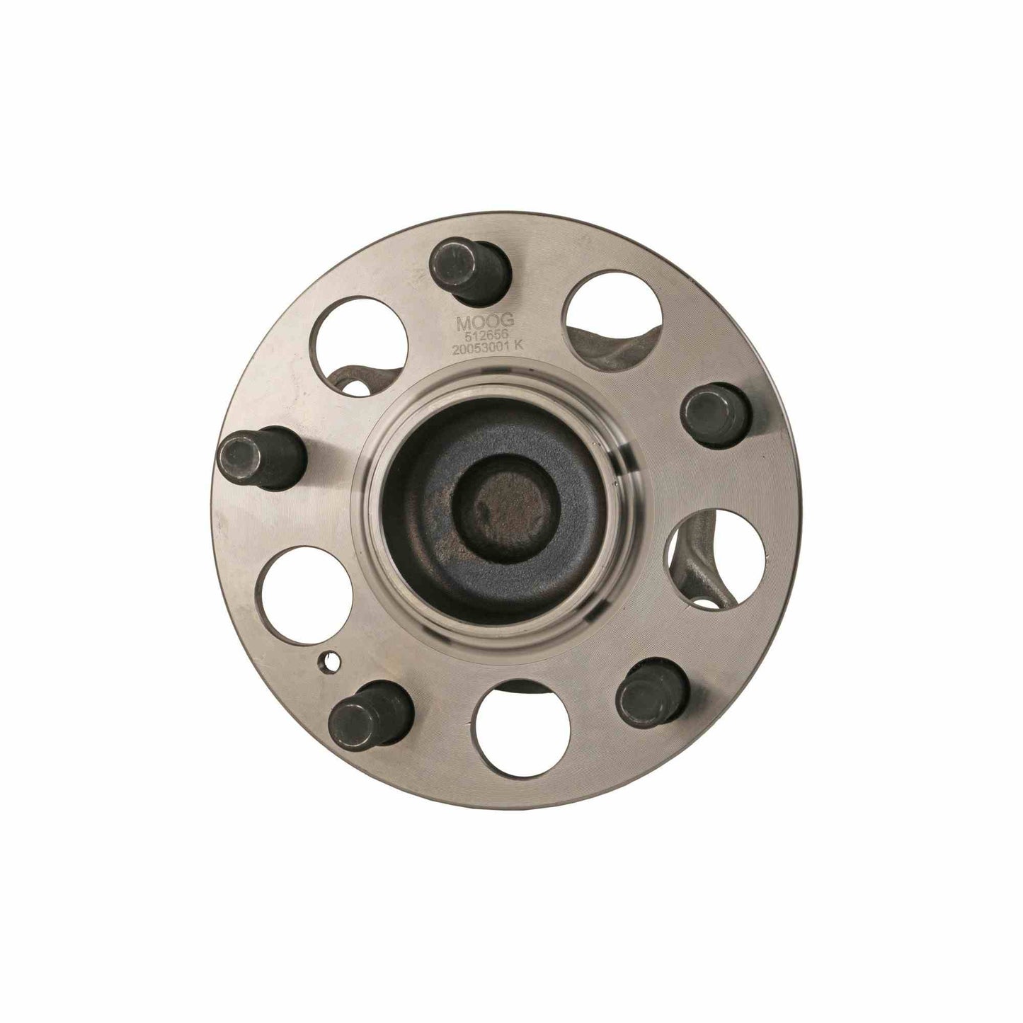 Front View of Rear Wheel Bearing and Hub Assembly MOOG 512656