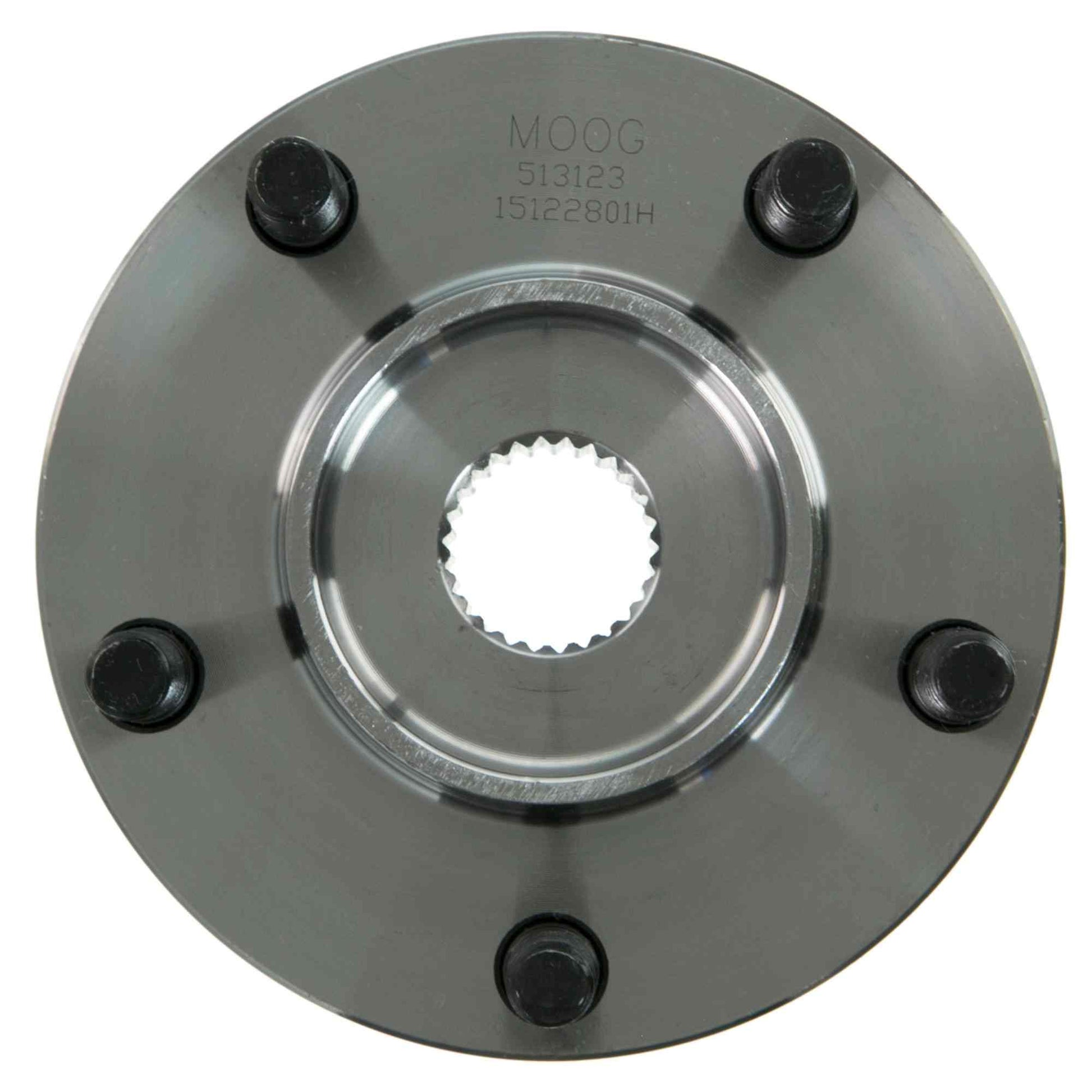 Back View of Front Wheel Bearing and Hub Assembly MOOG 513123