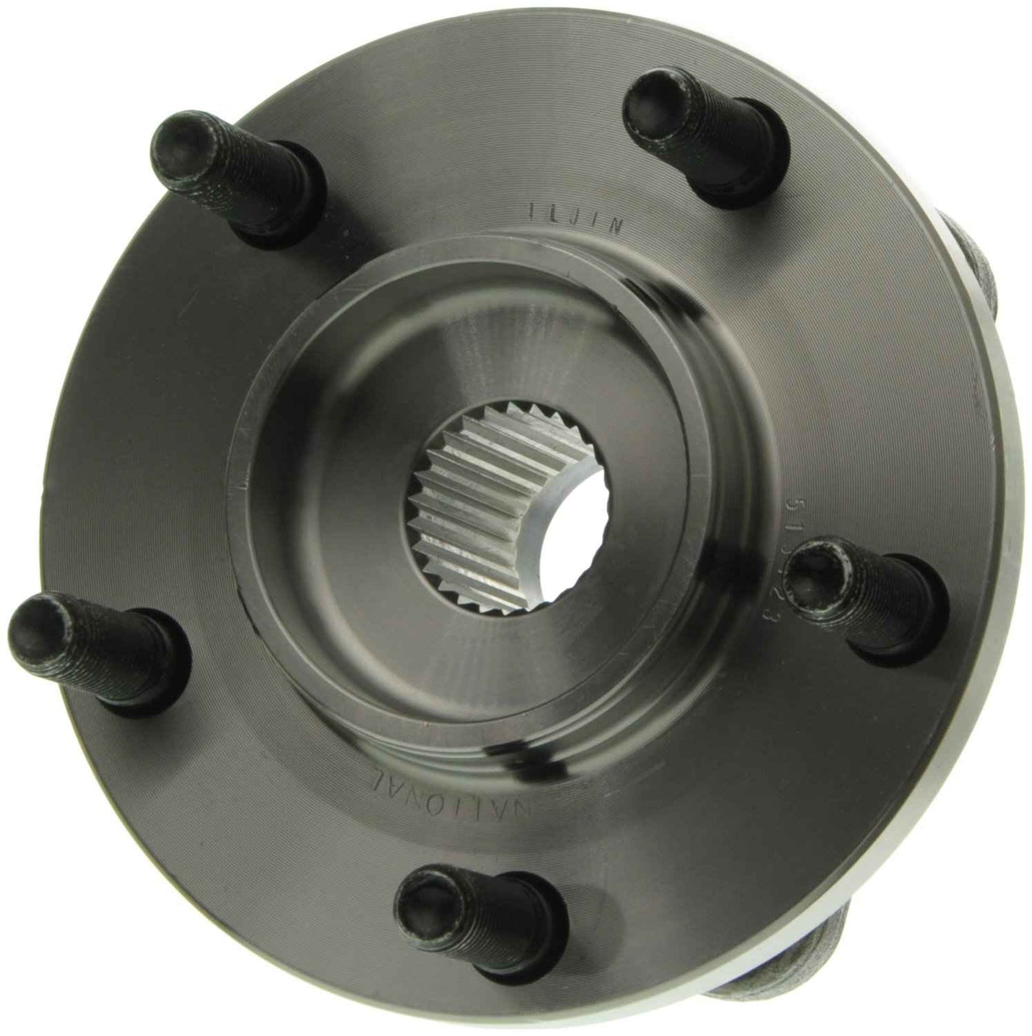 Top View of Front Wheel Bearing and Hub Assembly MOOG 513123