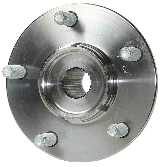 Top View of Front Wheel Bearing and Hub Assembly MOOG 513157