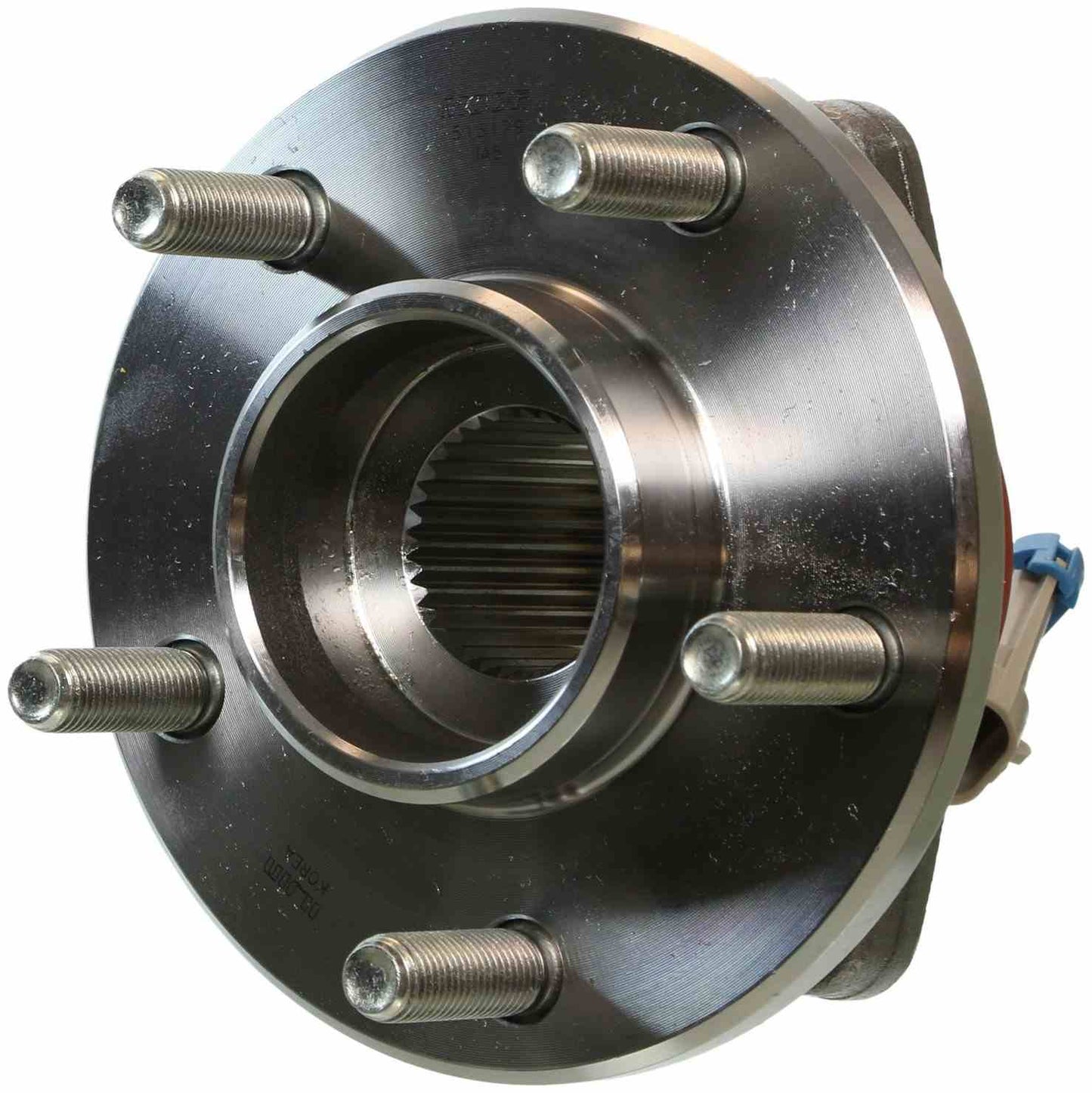 Top View of Front Wheel Bearing and Hub Assembly MOOG 513179