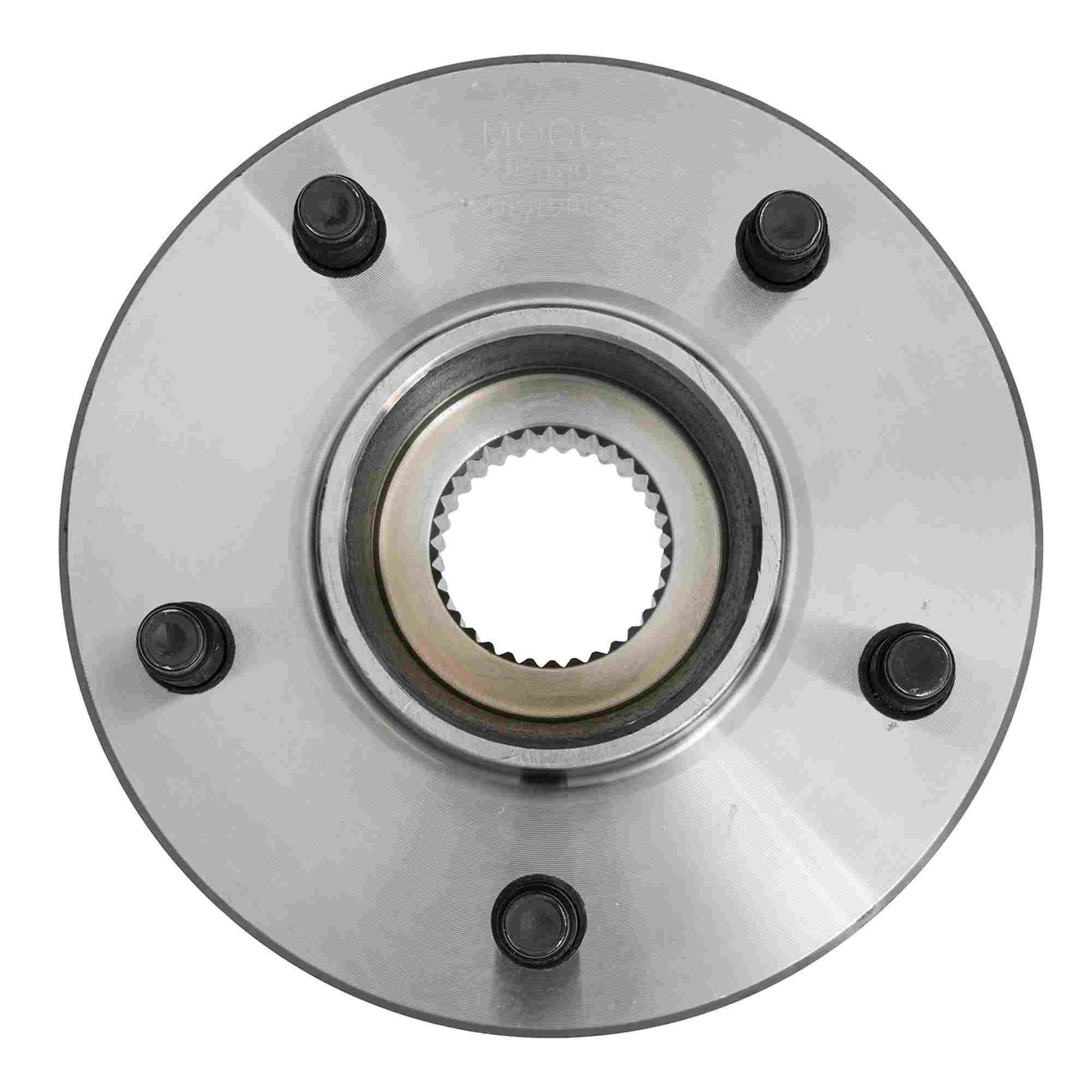 Front View of Front Wheel Bearing and Hub Assembly MOOG 513189