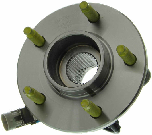 Top View of Front Wheel Bearing and Hub Assembly MOOG 513189