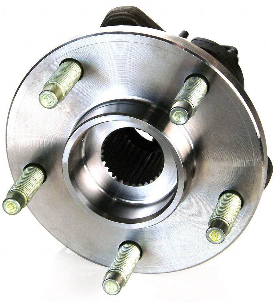 Top View of Front Wheel Bearing and Hub Assembly MOOG 513214