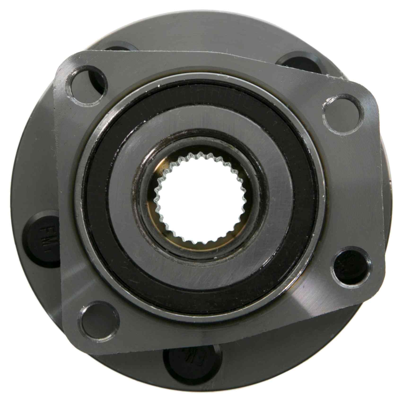 Front View of Front Wheel Bearing and Hub Assembly MOOG 513220