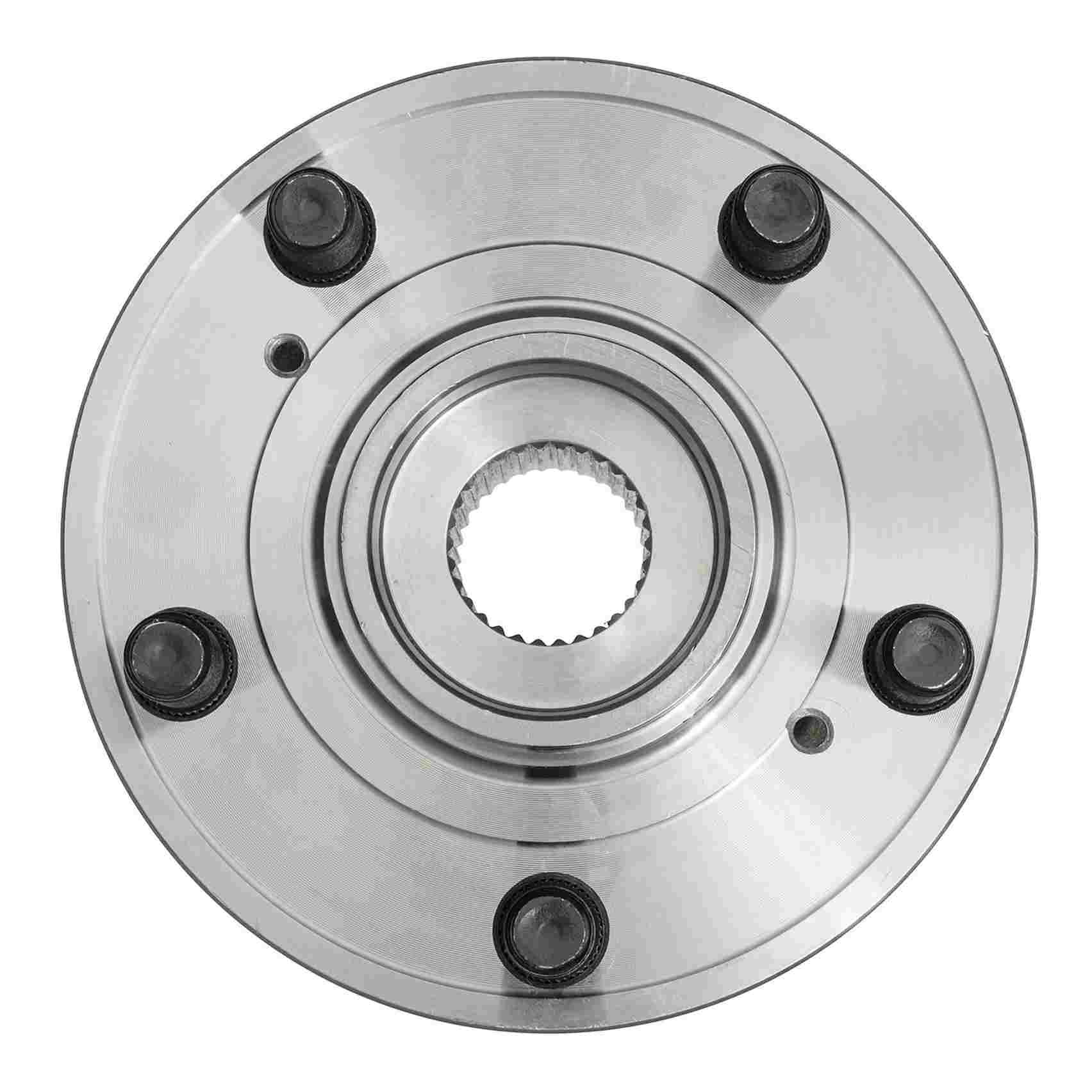 Front View of Front Wheel Bearing and Hub Assembly MOOG 513267