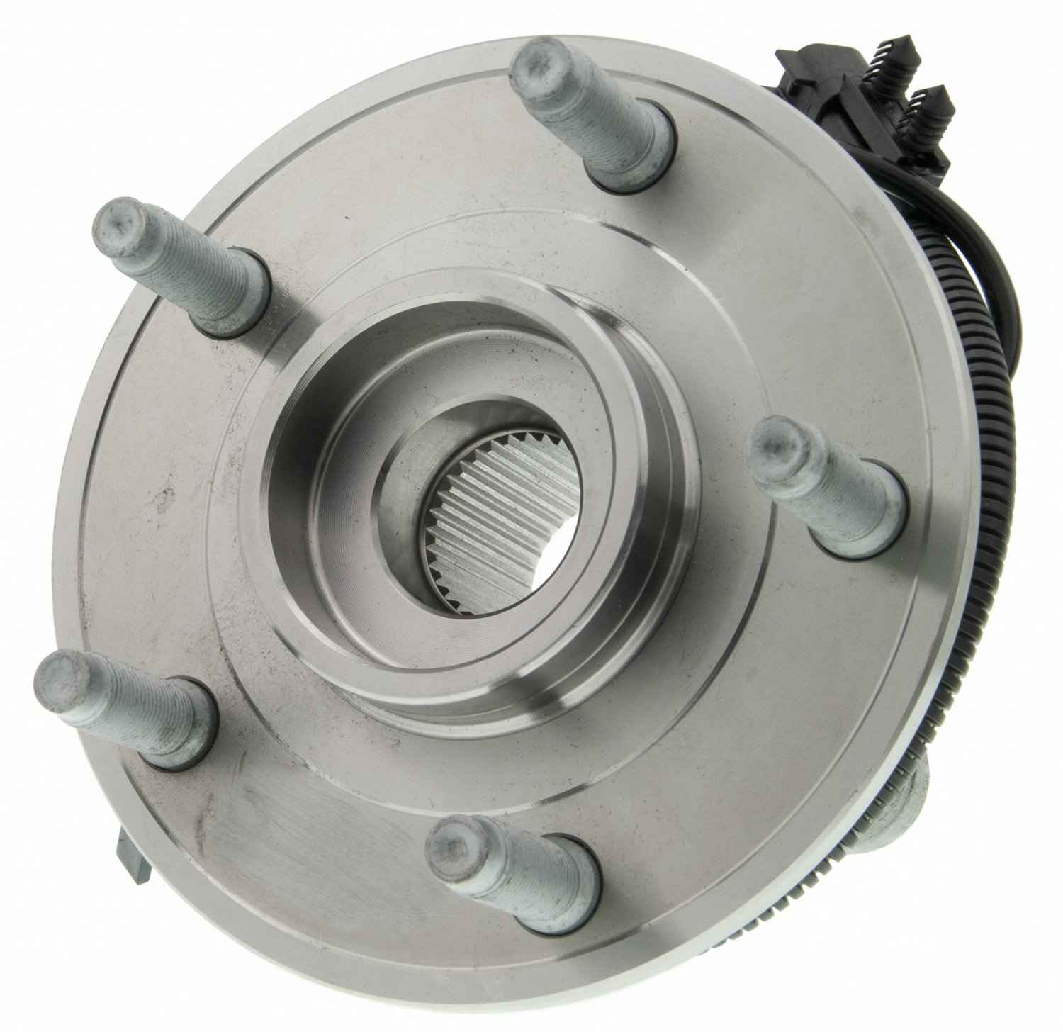 Top View of Front Wheel Bearing and Hub Assembly MOOG 513272