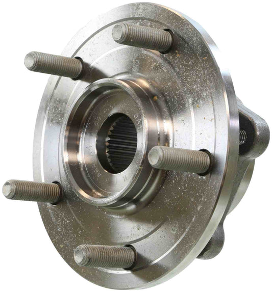 Top View of Front Wheel Bearing and Hub Assembly MOOG 513286