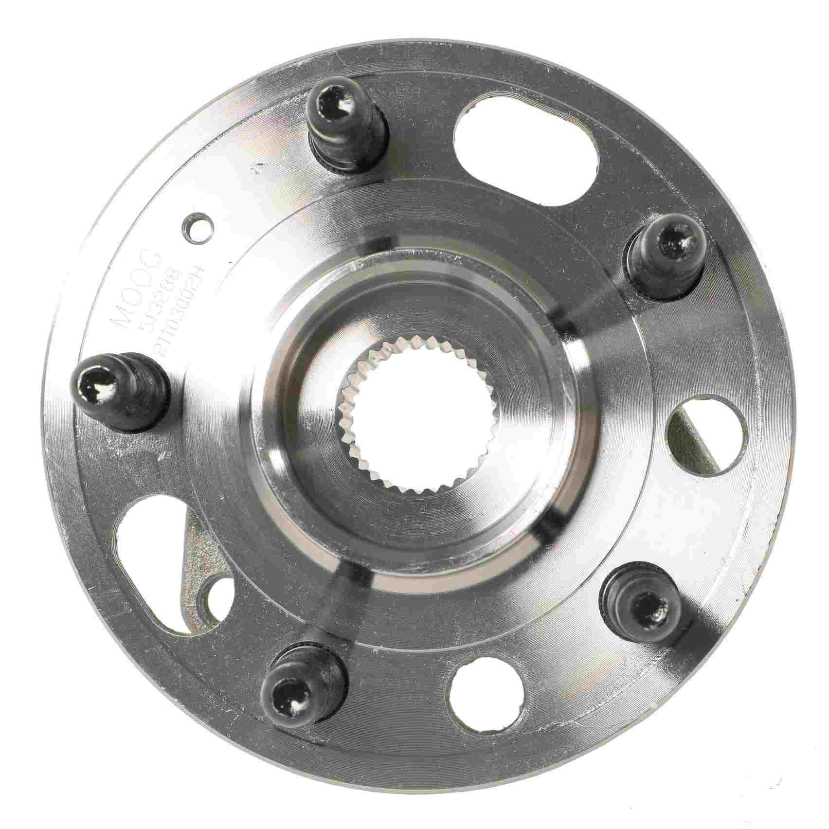 Front View of Rear Wheel Bearing and Hub Assembly MOOG 513288