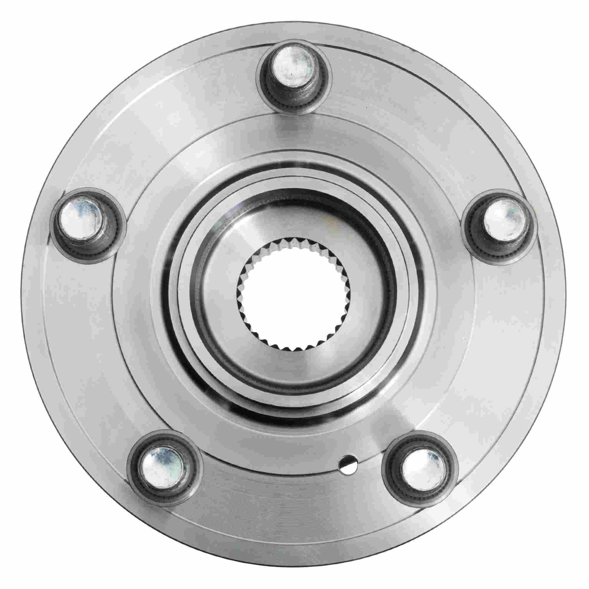 Front View of Front Wheel Bearing and Hub Assembly MOOG 513293