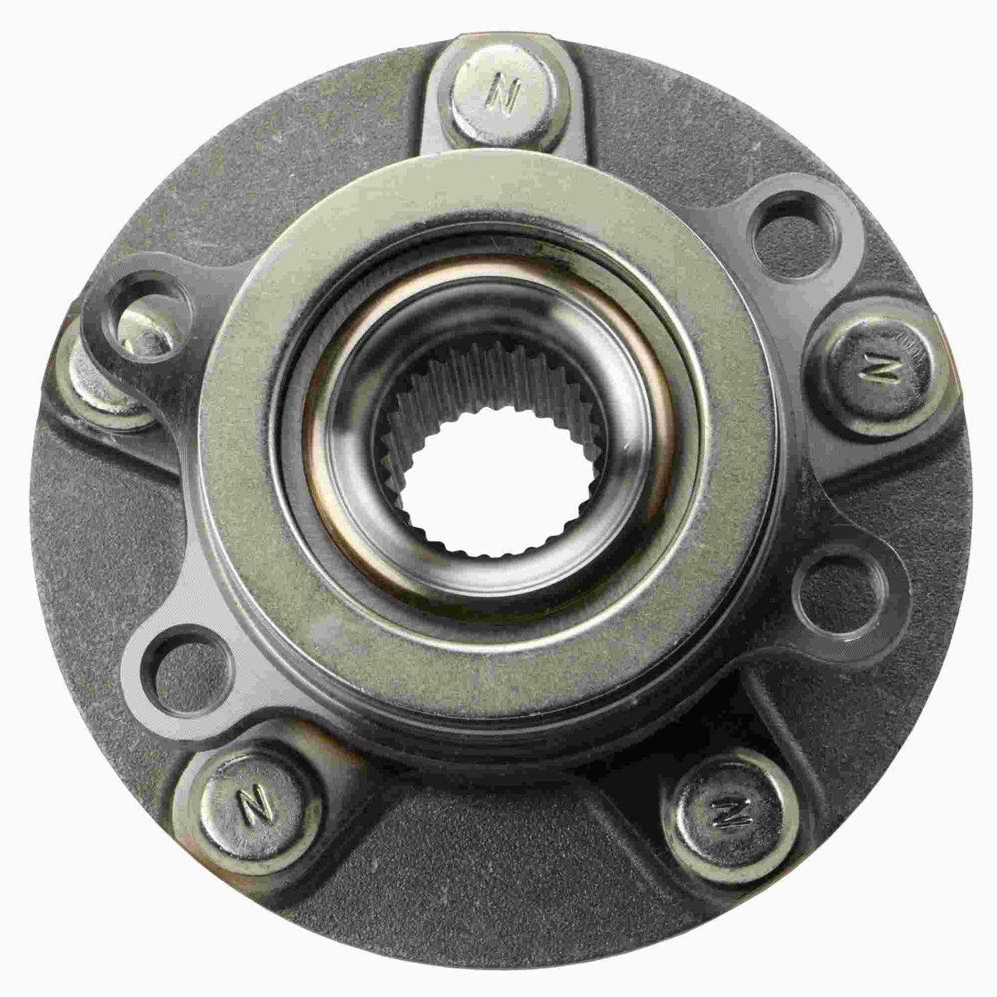 Back View of Front Wheel Bearing and Hub Assembly MOOG 513298