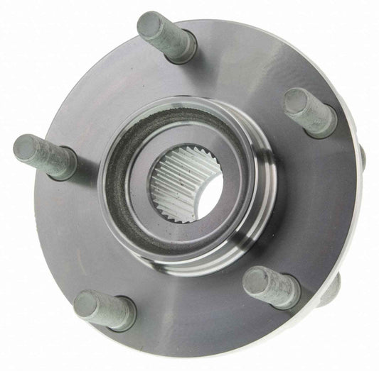 Top View of Front Wheel Bearing and Hub Assembly MOOG 513298